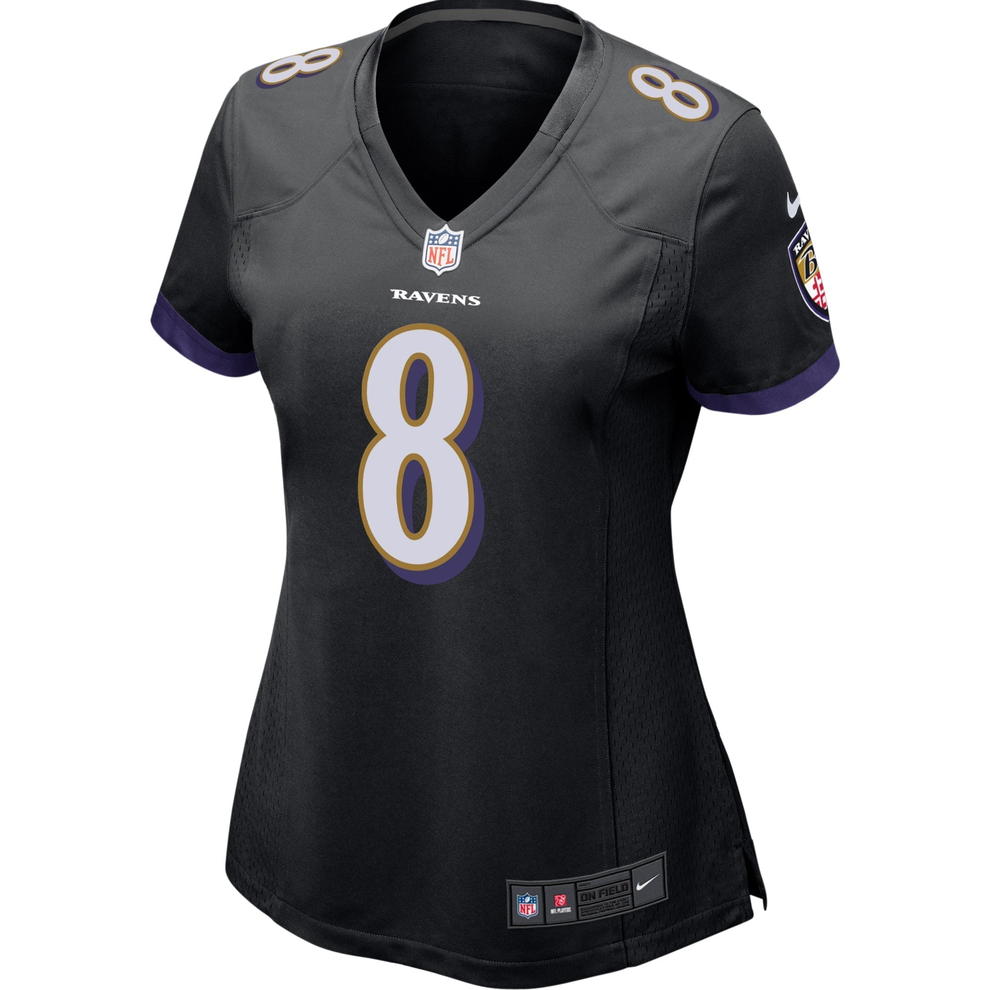 Women's Nike Lamar Jackson Black Baltimore Ravens Game Jersey - vstockx