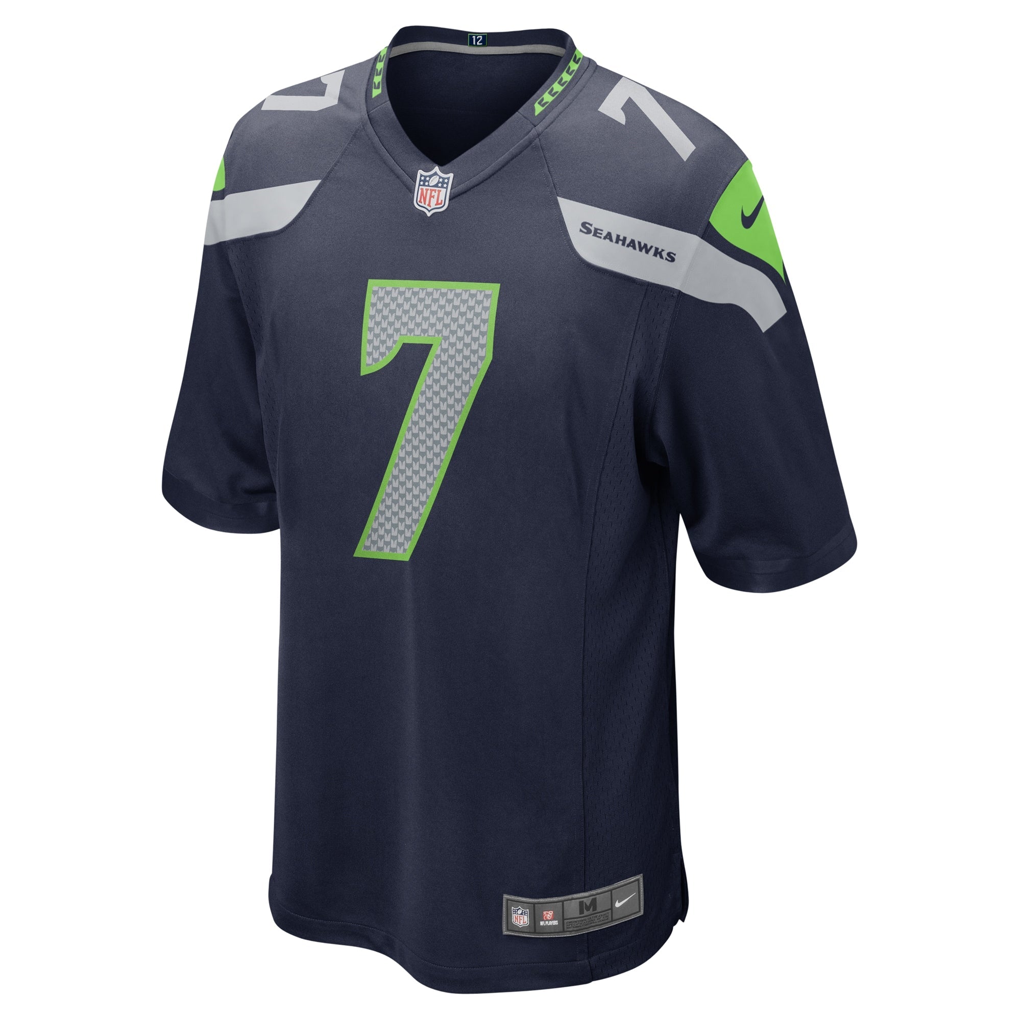 Men's Nike Geno Smith College Navy Seattle Seahawks Game Jersey - vstockx