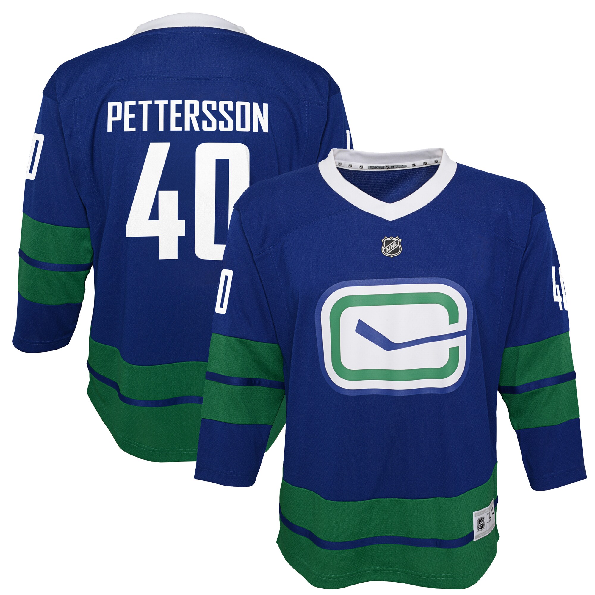 Elias Pettersson Vancouver Canucks Youth Royal 2019/20 Alternate Replica Player Jersey - vstockx