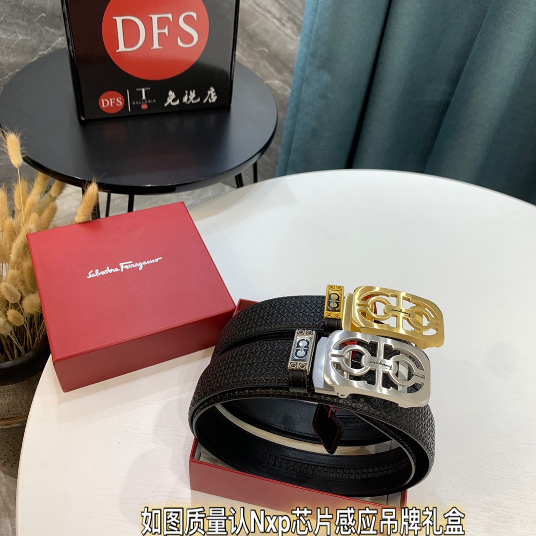 Streetwear Belt Ferragamo 320073 size:3.5cm - vstockx