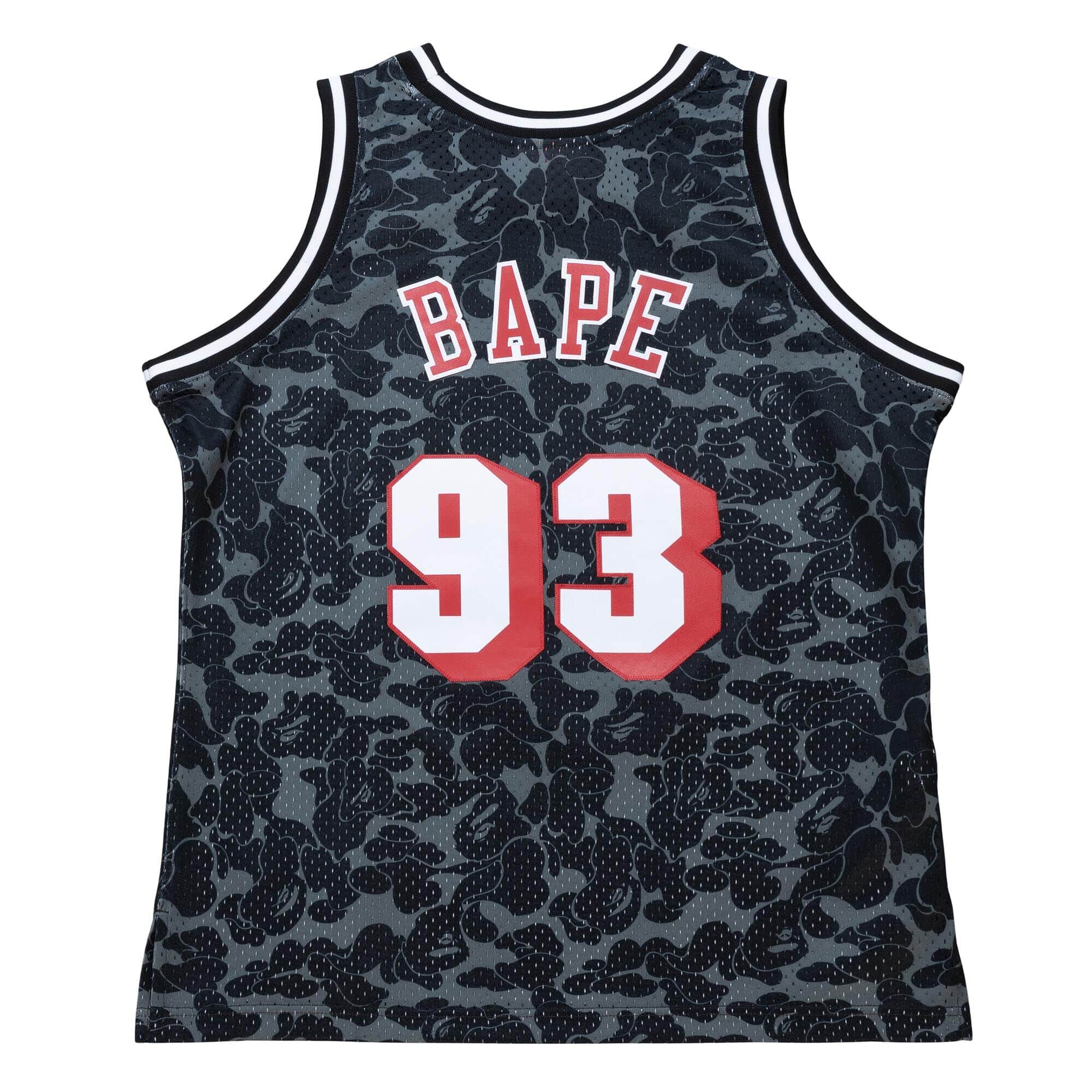M&N x Bape Miami Heat Jersey - vstockx