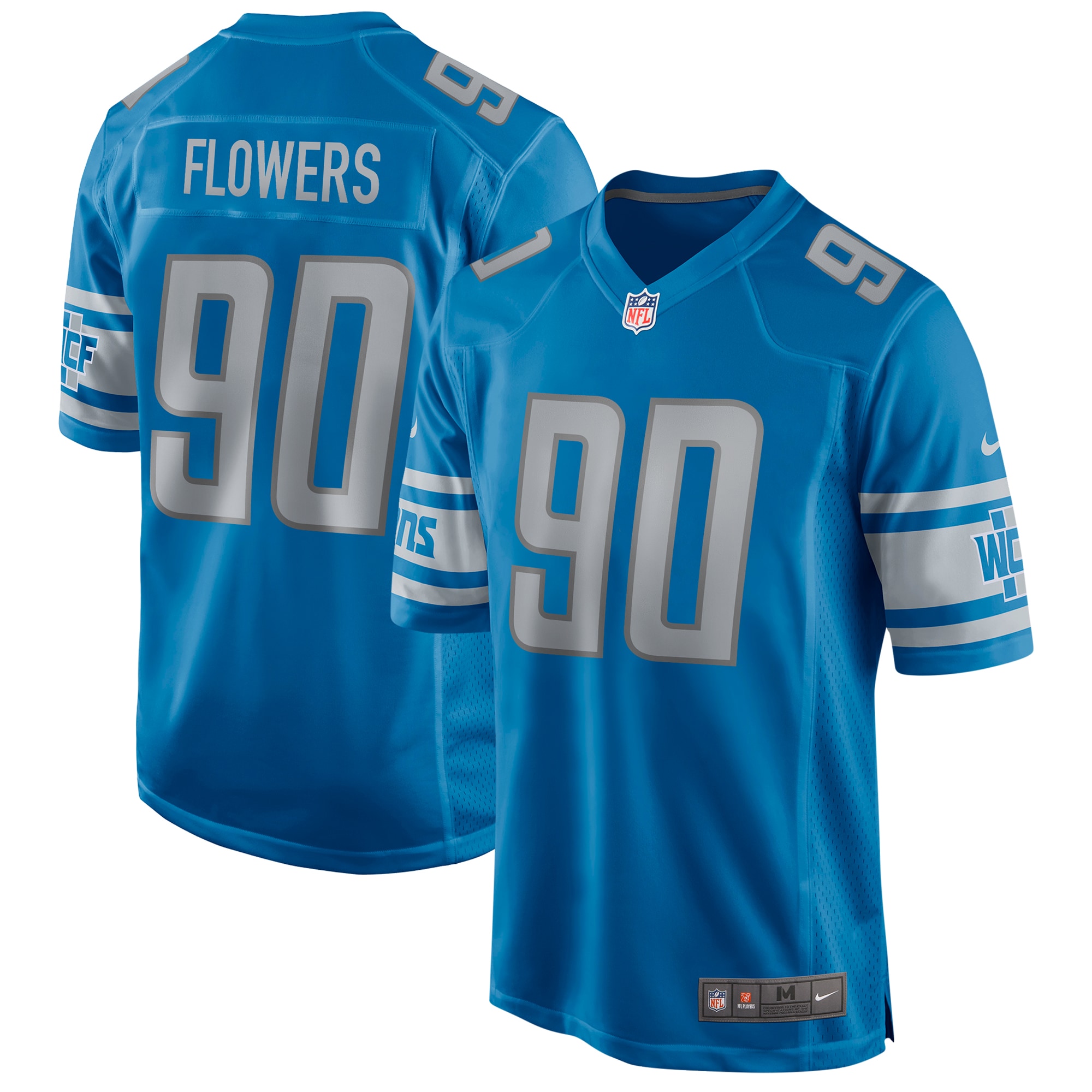 Trey Flowers Detroit Lions Nike Game Jersey - Blue - vstockx