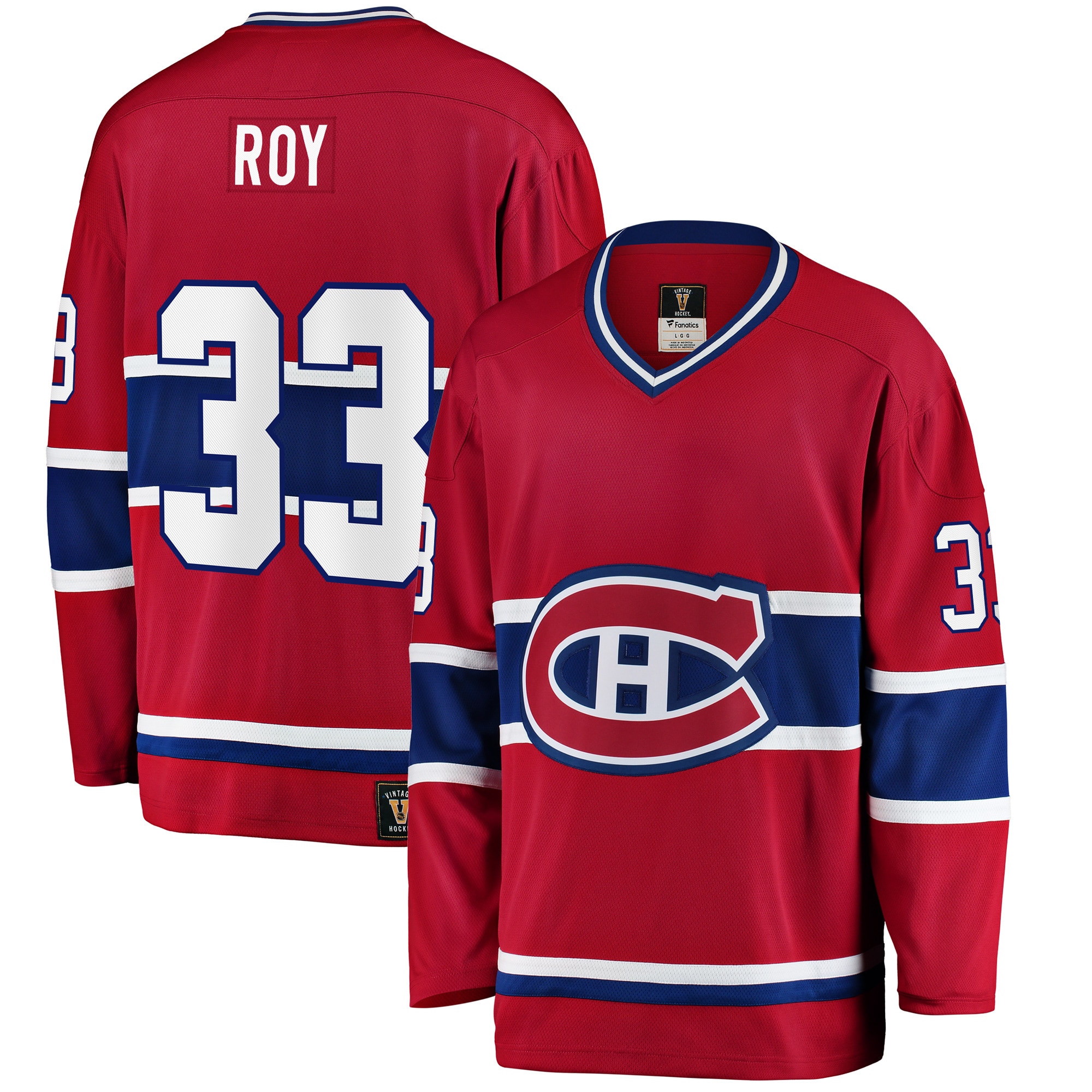 Patrick Roy Montreal Canadiens Fanatics Branded Premier Breakaway Retired Player Jersey - Red - vstockx