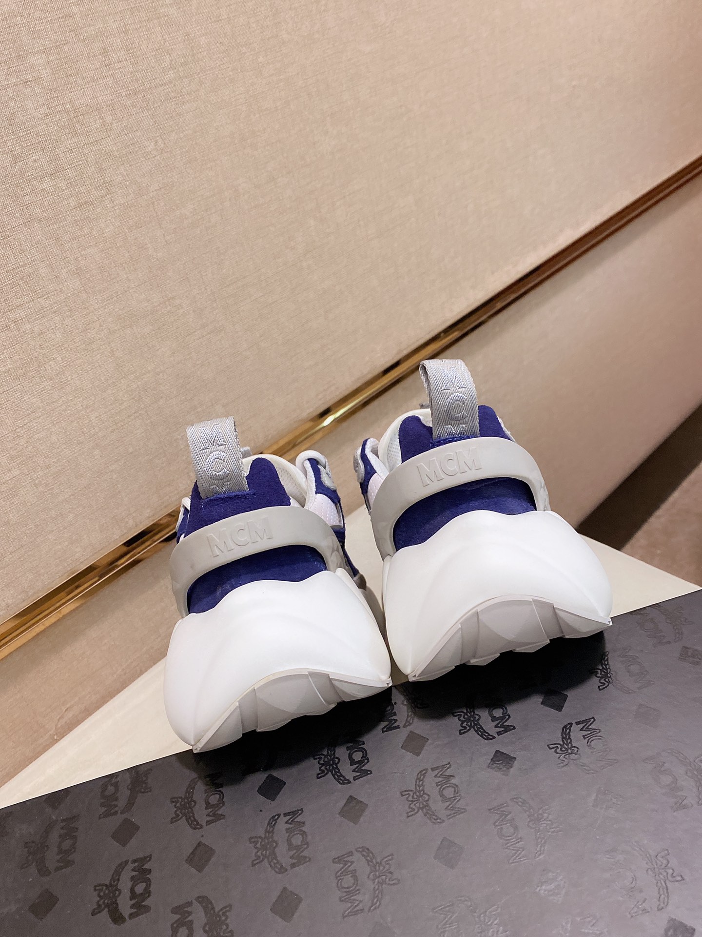 MCM Low Top Logo Lace-up Sneakers 9 - vstockx