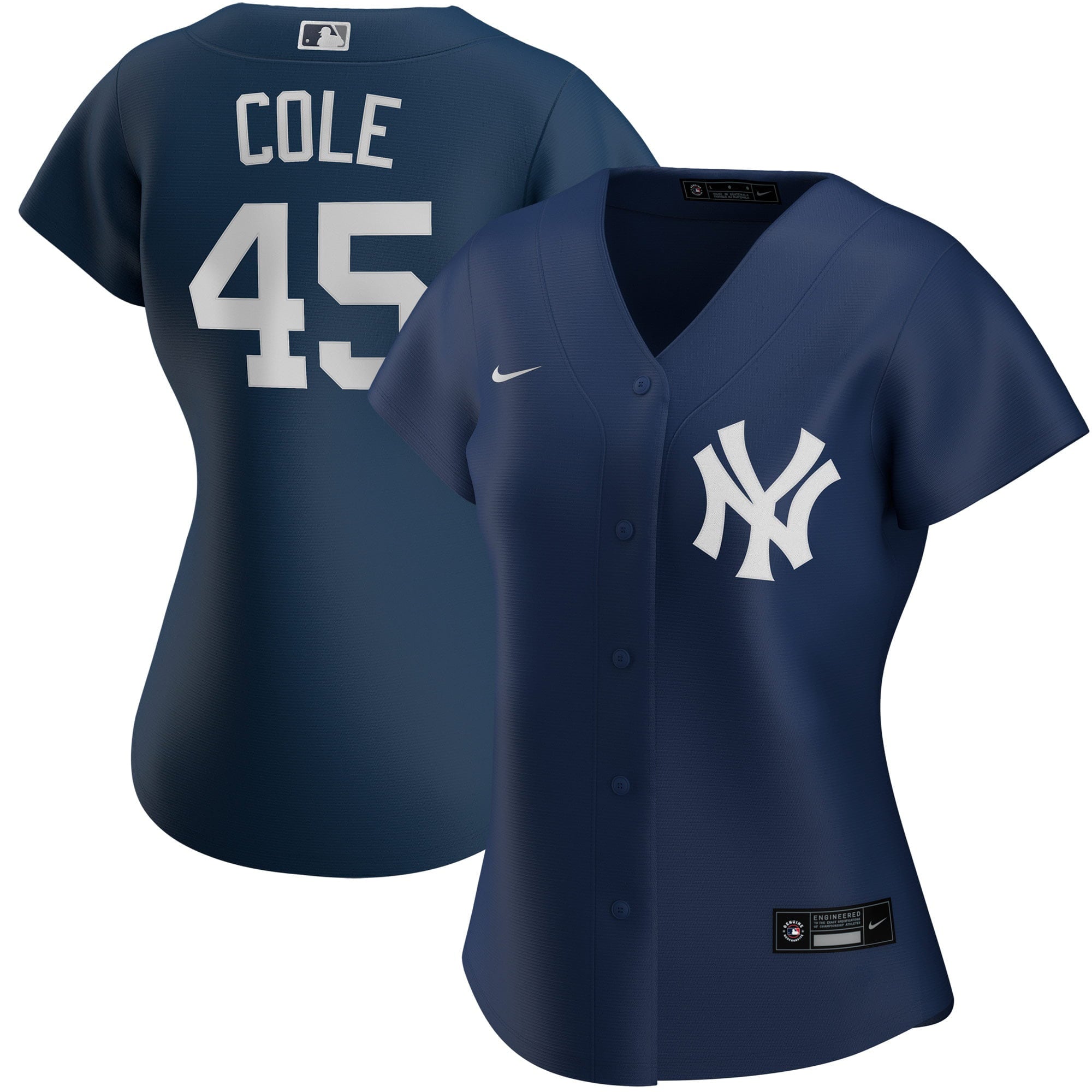 Women's Nike Gerrit Cole Navy New York Yankees Alternate Replica Player Jersey - vstockx