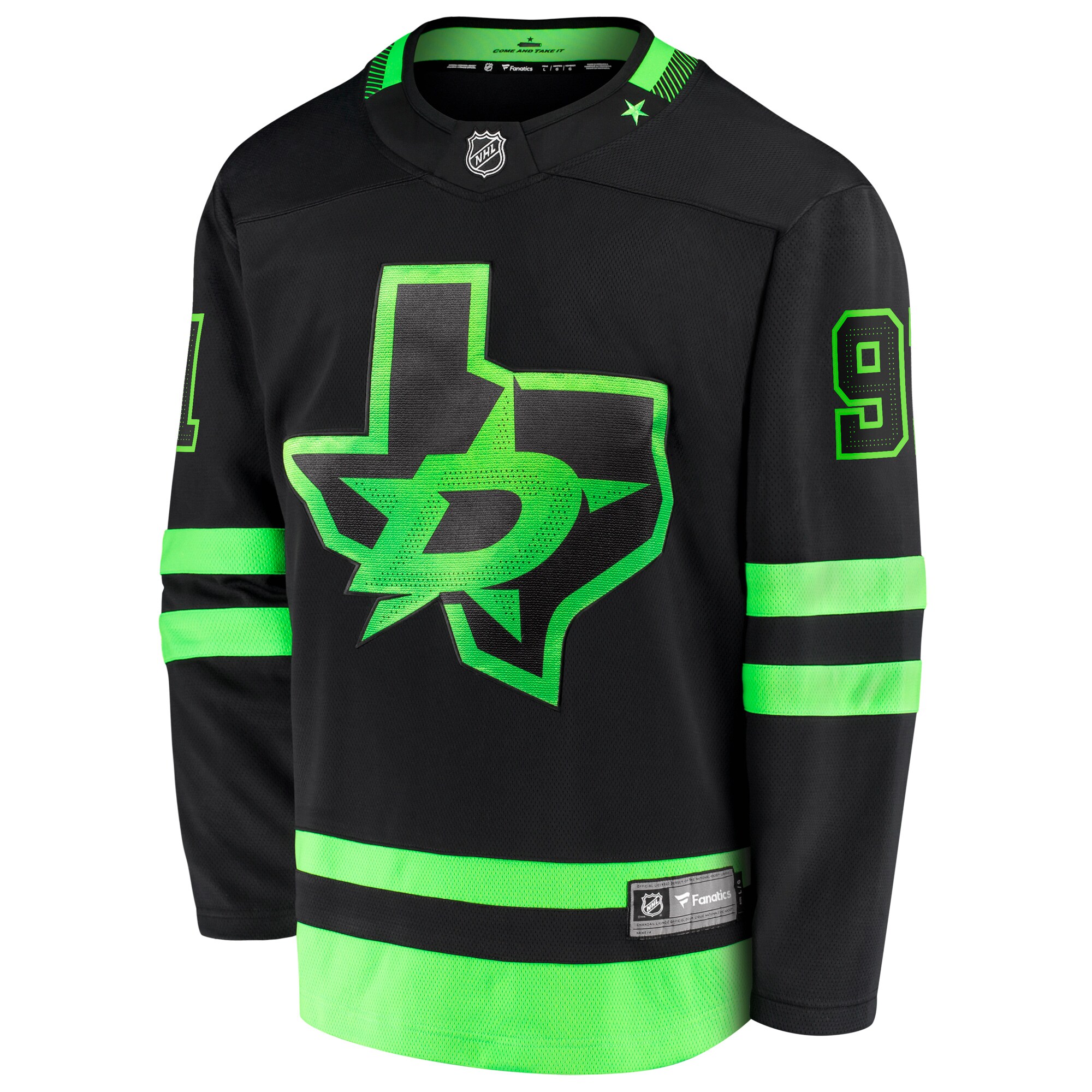 Tyler Seguin Dallas Stars Fanatics Branded 2020/21 Alternate Premier Breakaway Player Jersey - Black - vstockx