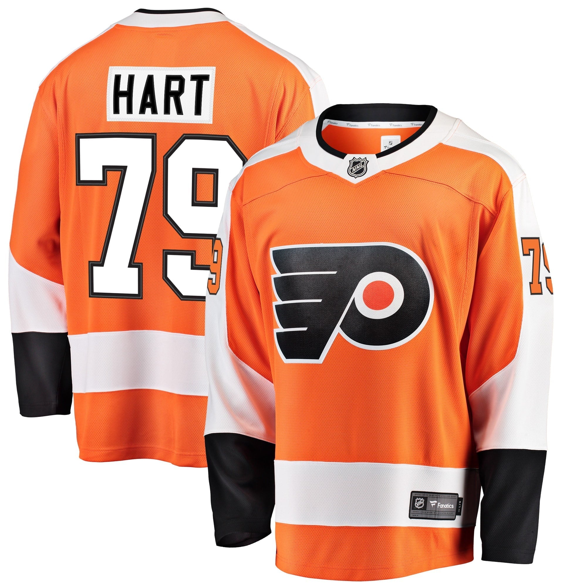 Men's Fanatics Branded Carter Hart Orange Philadelphia Flyers Breakaway Player Jersey - vstockx
