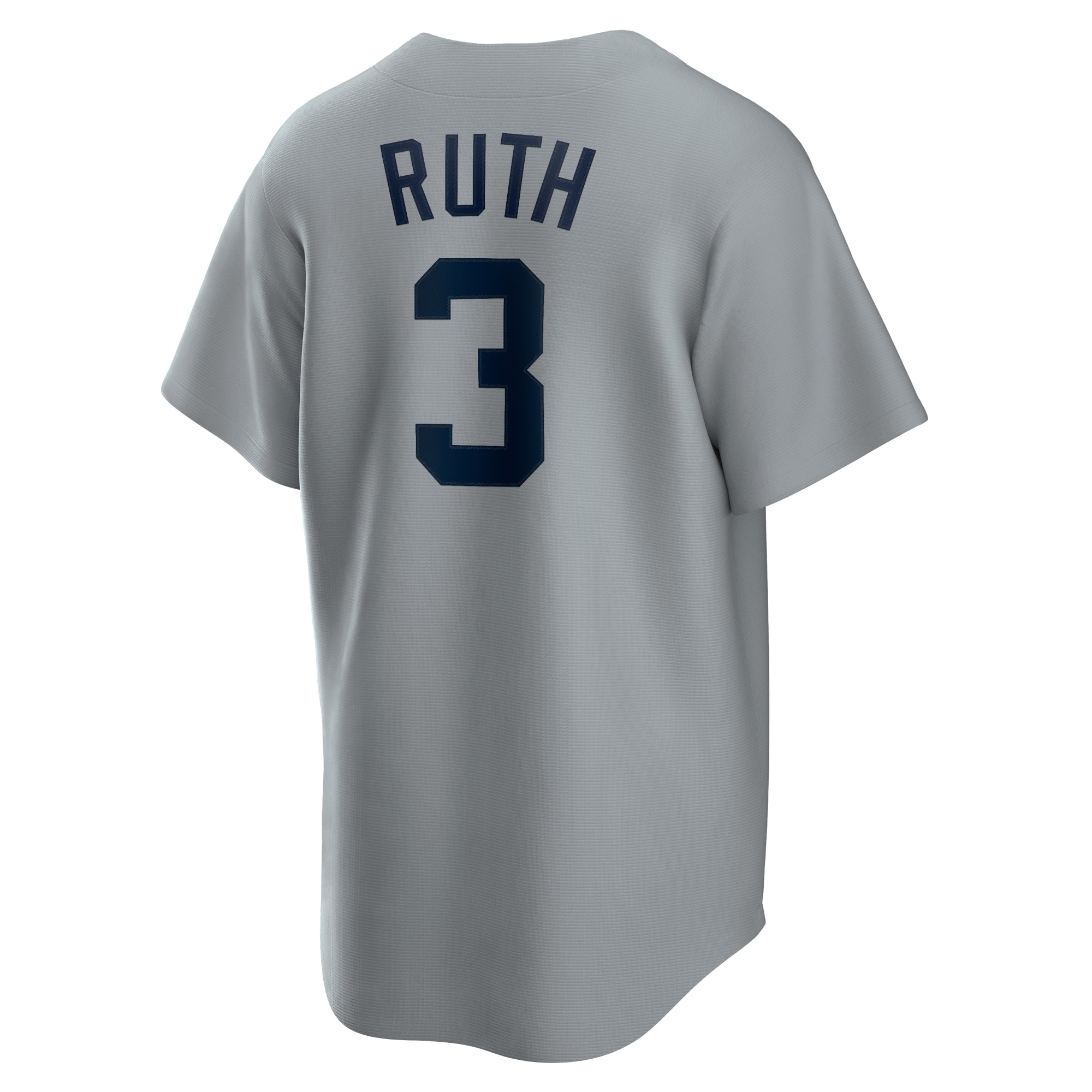 Babe Ruth New York Yankees Nike Road Cooperstown Collection Player Jersey - Gray - vstockx
