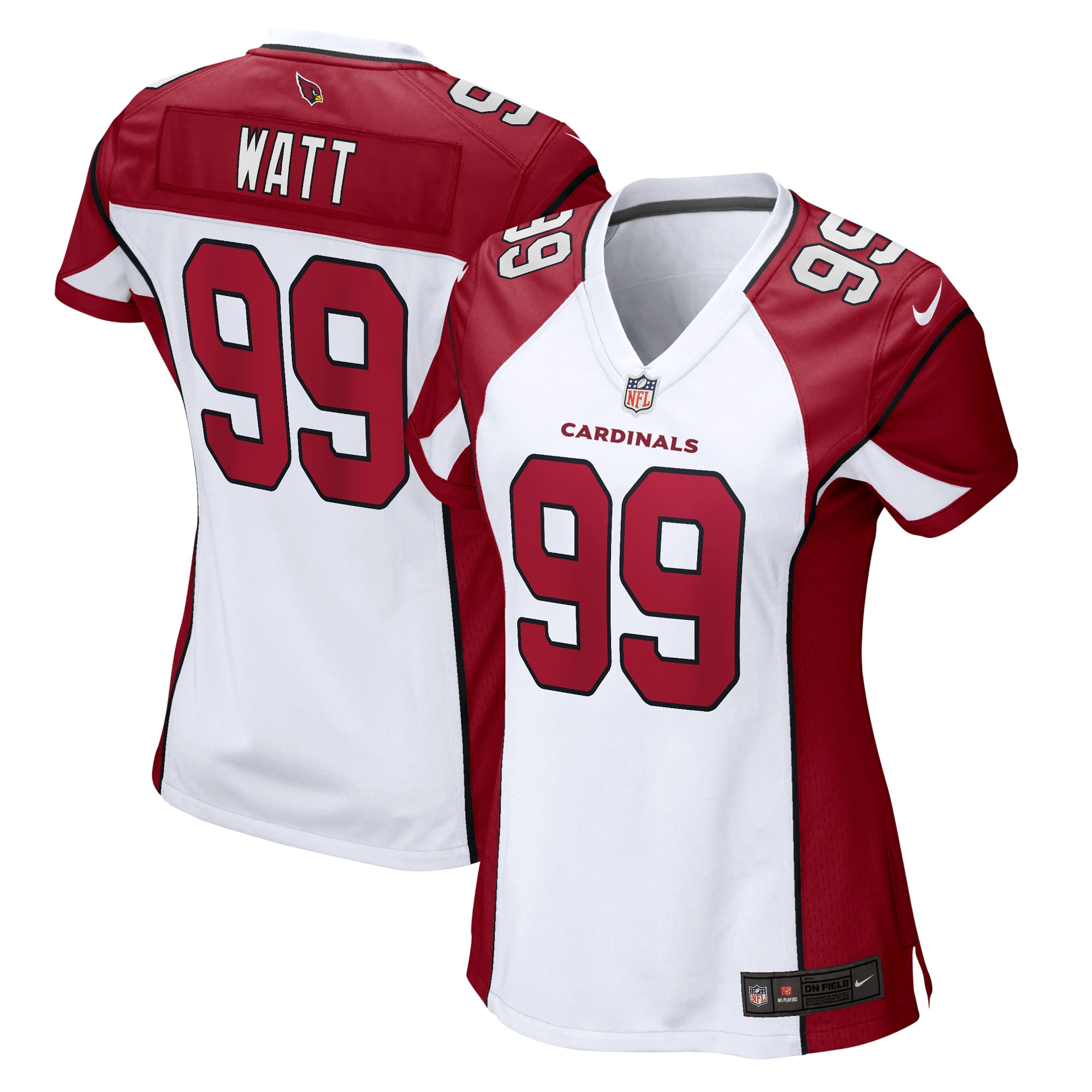 J.J. Watt Arizona Cardinals Nike Women's Game Jersey - White - vstockx