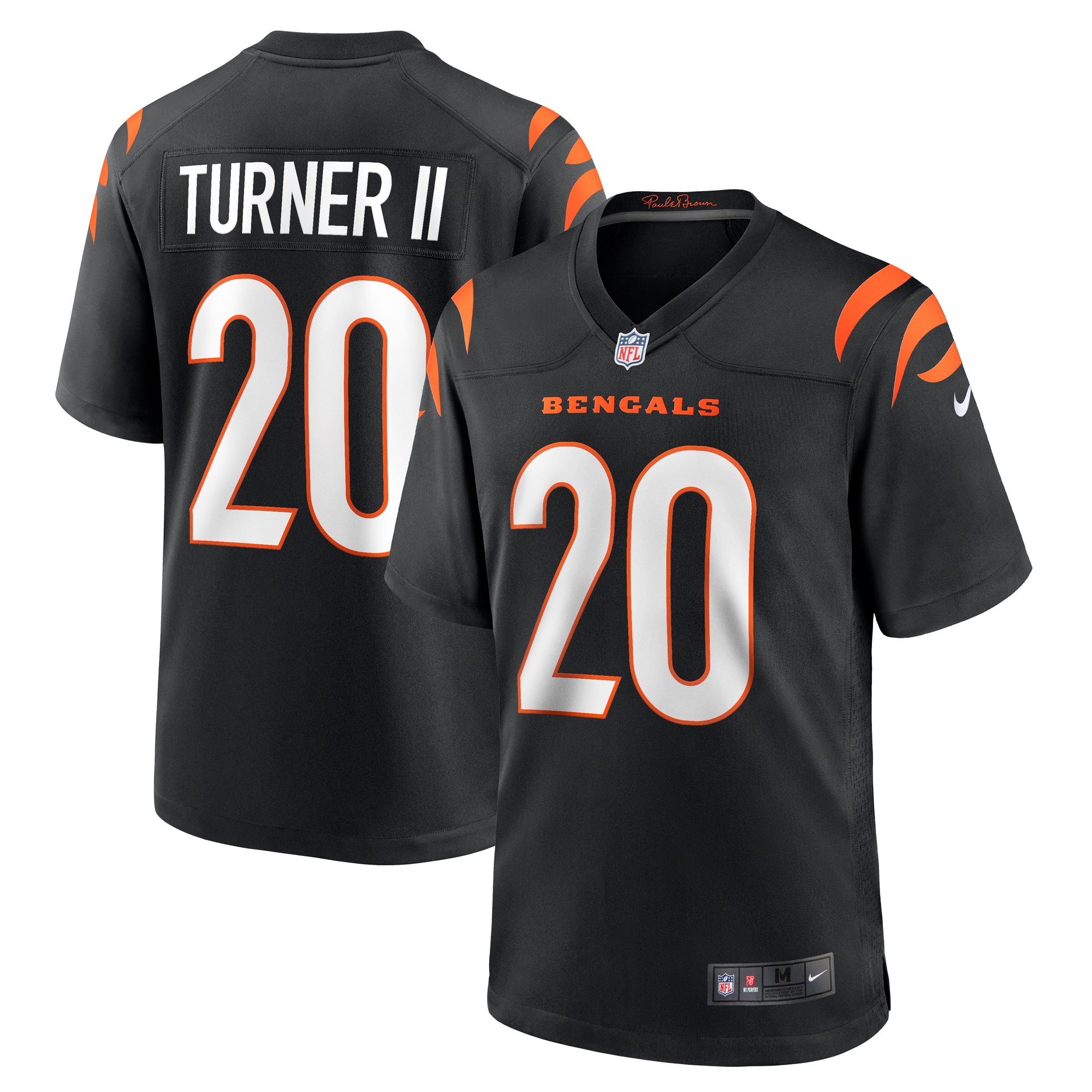DJ Turner Cincinnati Bengals Nike Team Game Jersey - Black - vstockx