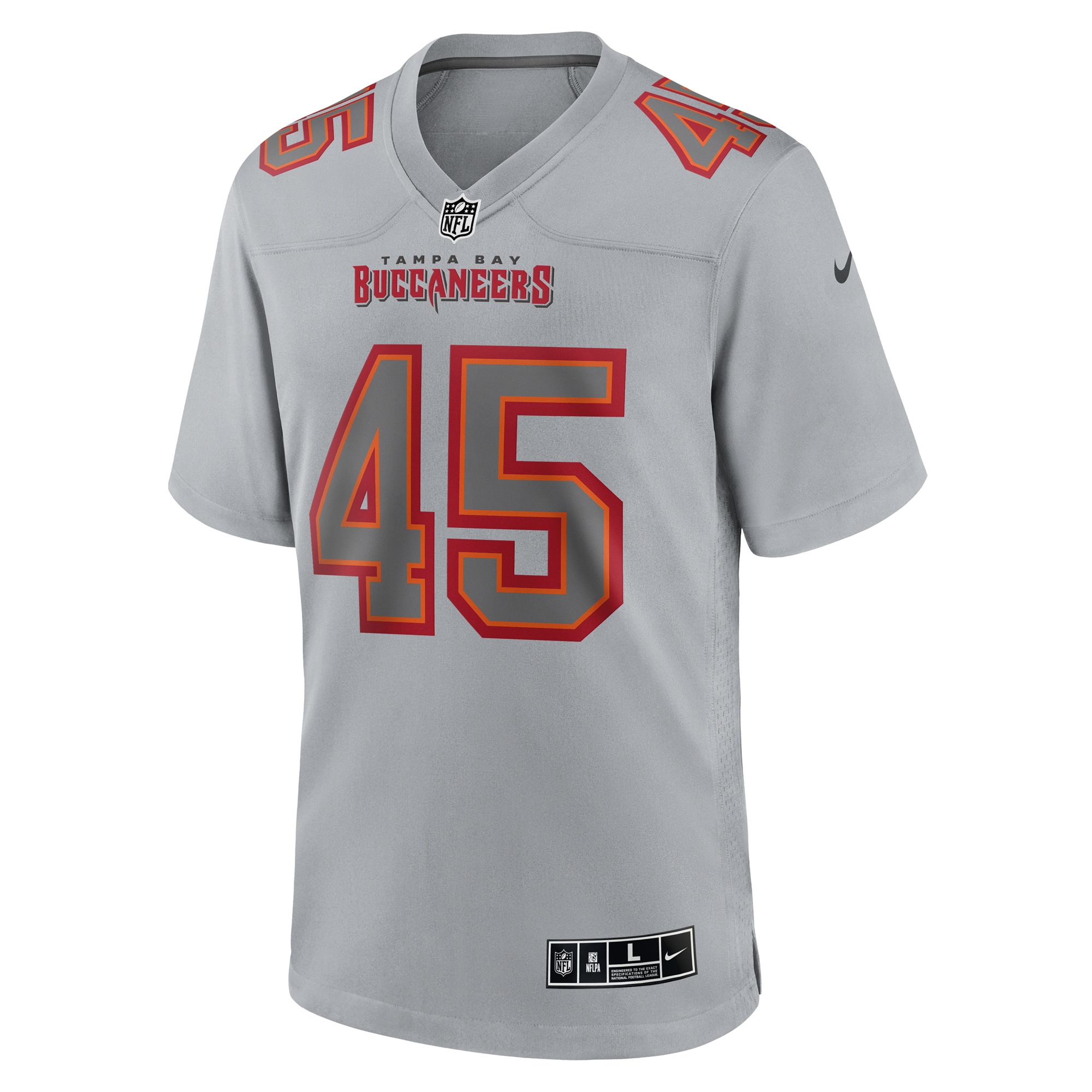 Devin White Tampa Bay Buccaneers Nike Atmosphere Fashion Game Jersey - Gray - vstockx