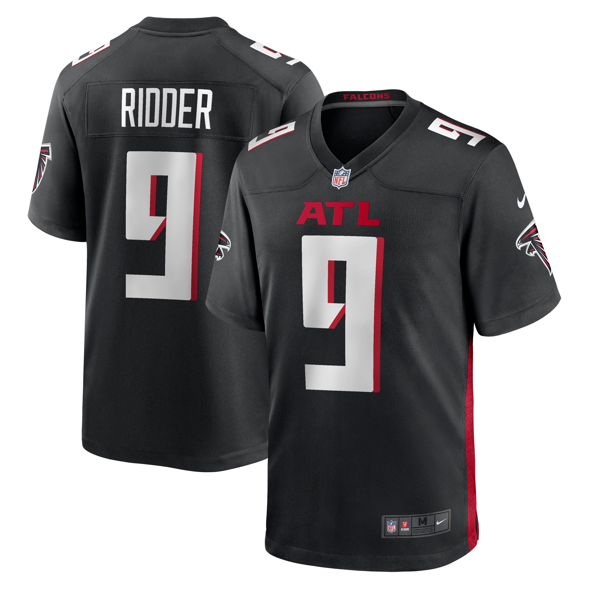 Desmond Ridder Atlanta Falcons Nike Game Player Jersey - Black - vstockx