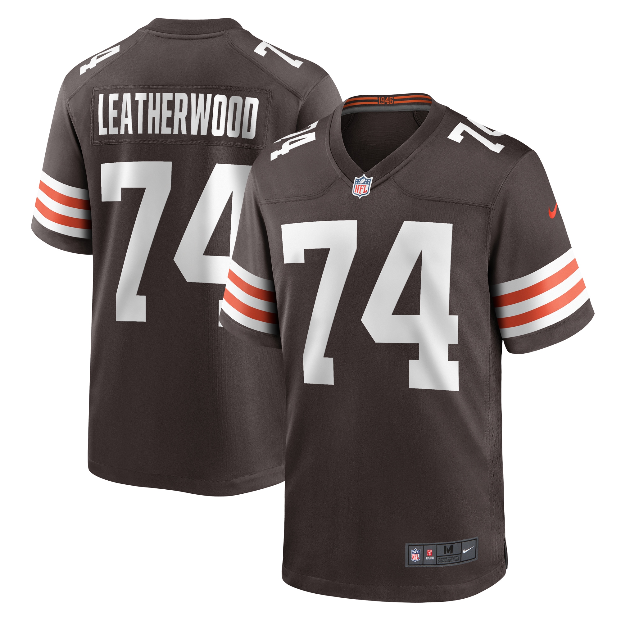 Alex Leatherwood Cleveland Browns Nike Team Game Jersey - Brown - vstockx