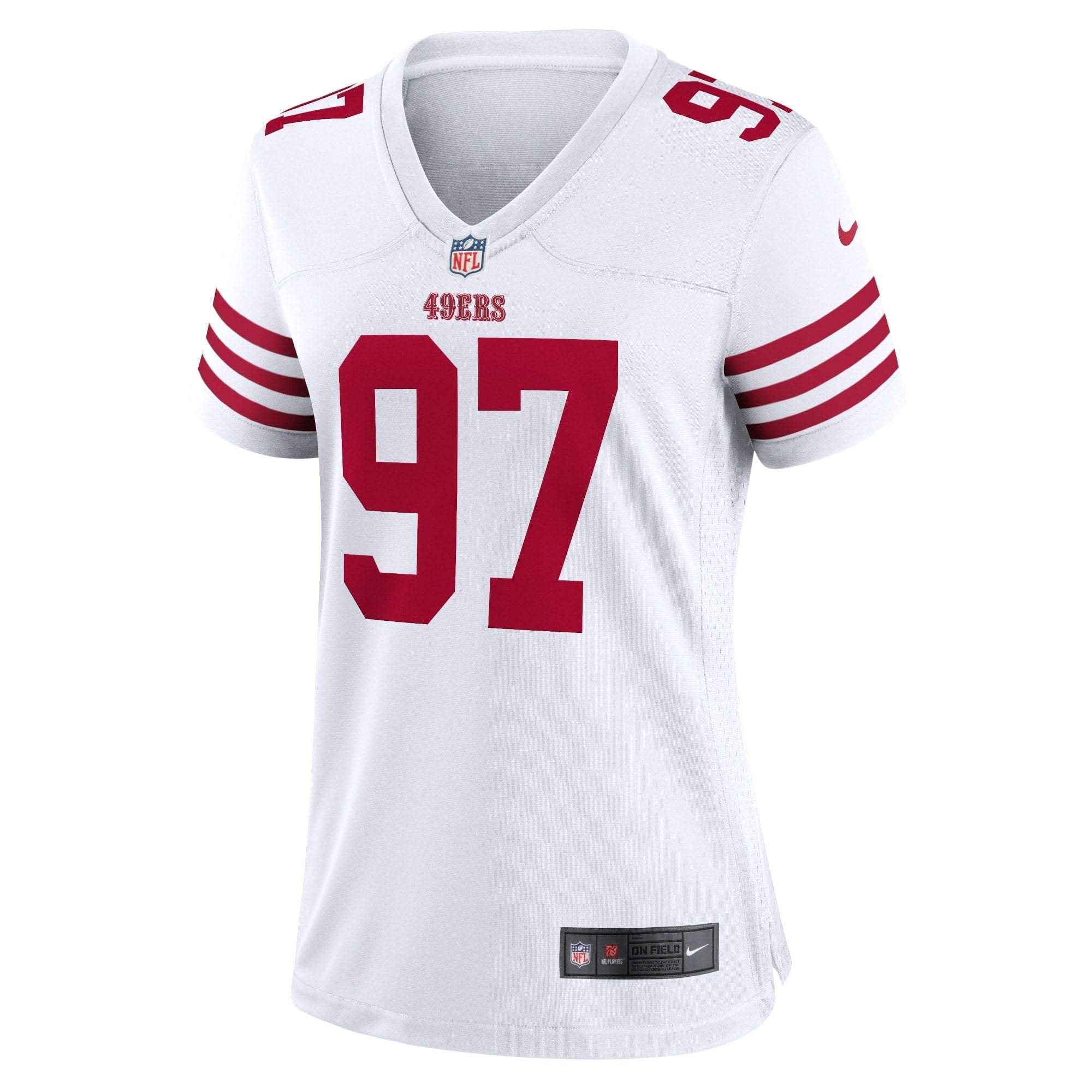 Women's Nike Bryant Young White San Francisco 49ers Retired Player Game Jersey - vstockx