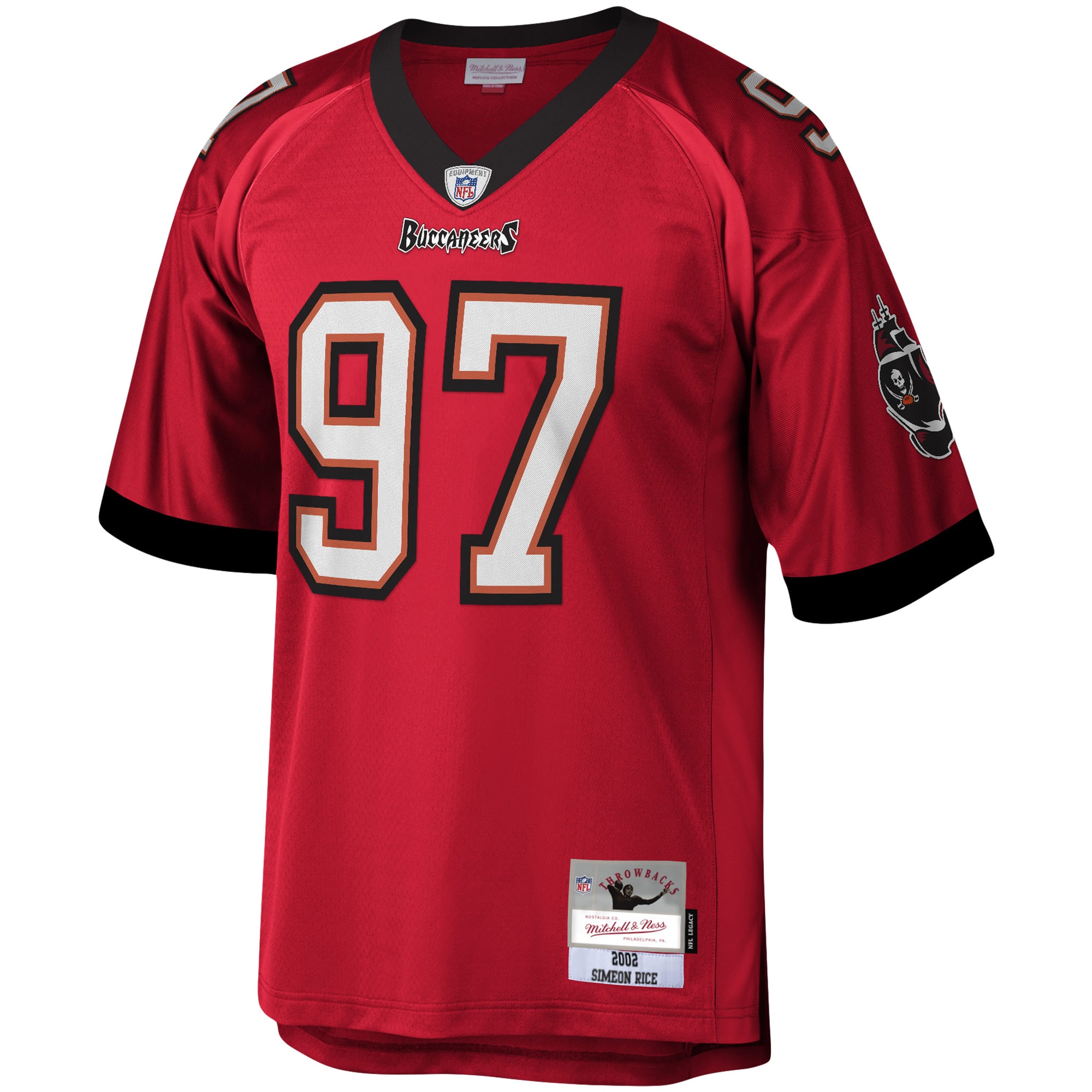 Simeon Rice Tampa Bay Buccaneers Mitchell & Ness Legacy Replica Jersey - Red - vstockx