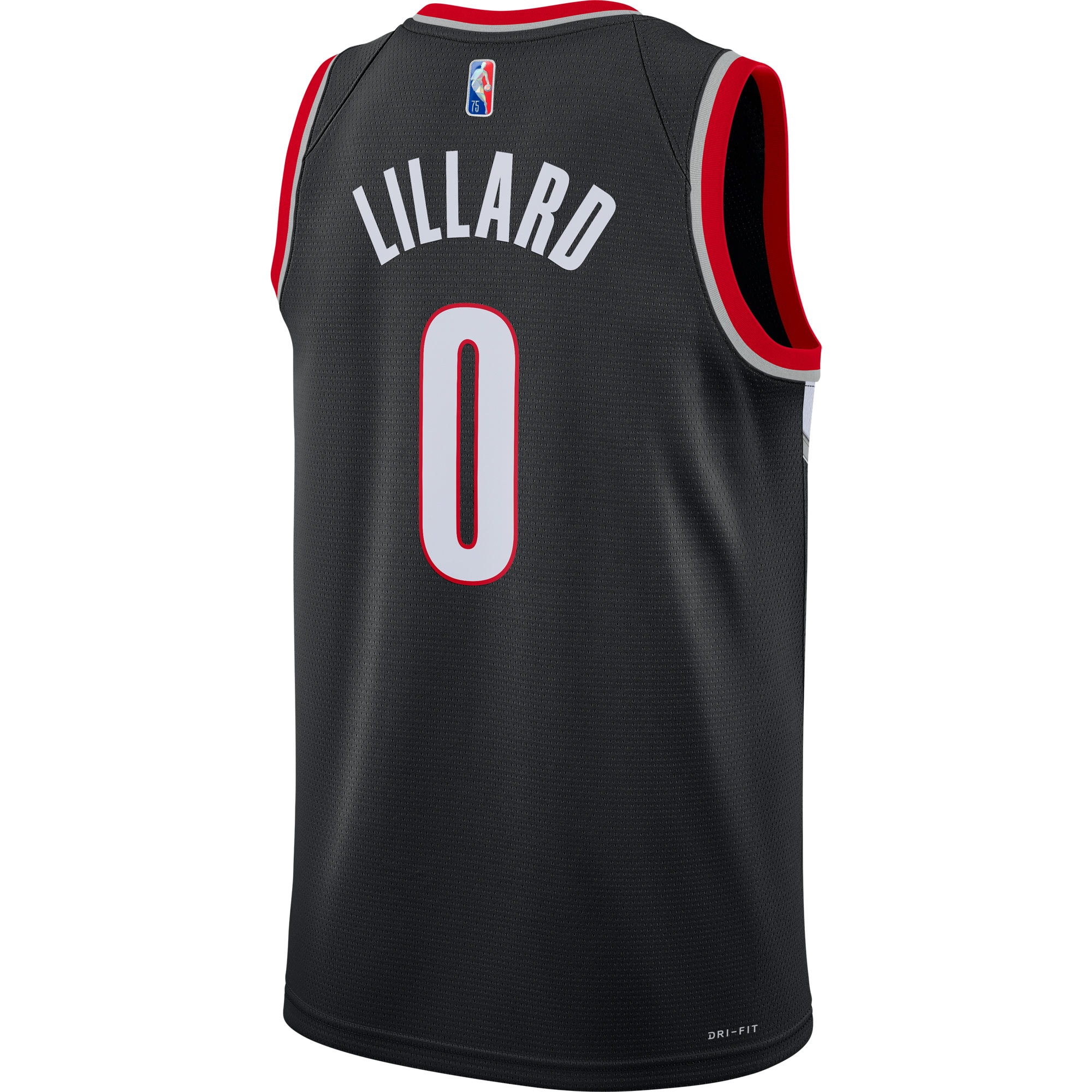 Damian Lillard Portland Trail Blazers Nike 2021/22 Diamond Swingman Jersey - Icon Edition - Black - vstockx