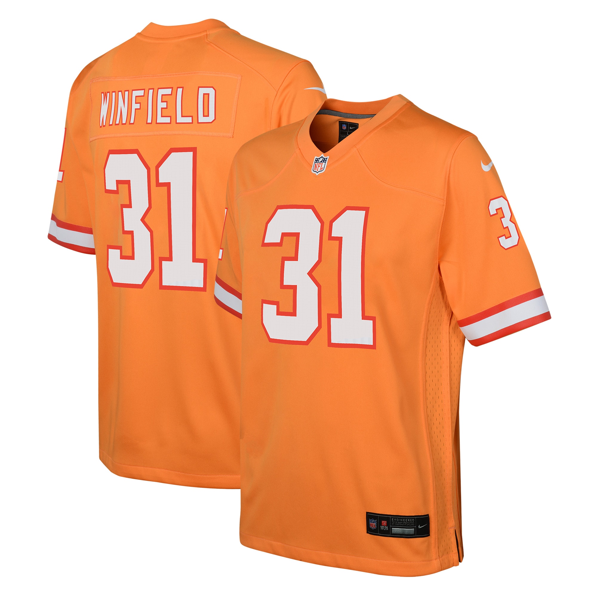 Antoine Winfield Jr. Tampa Bay Buccaneers Nike Youth Game Jersey - Orange - vstockx