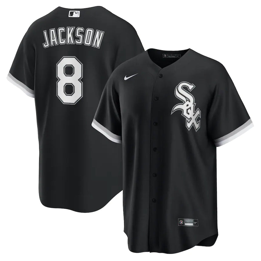 Men's Bo Jackson Chicago White Sox Black Alternate Premium Stitch Replica Jersey - vstockx