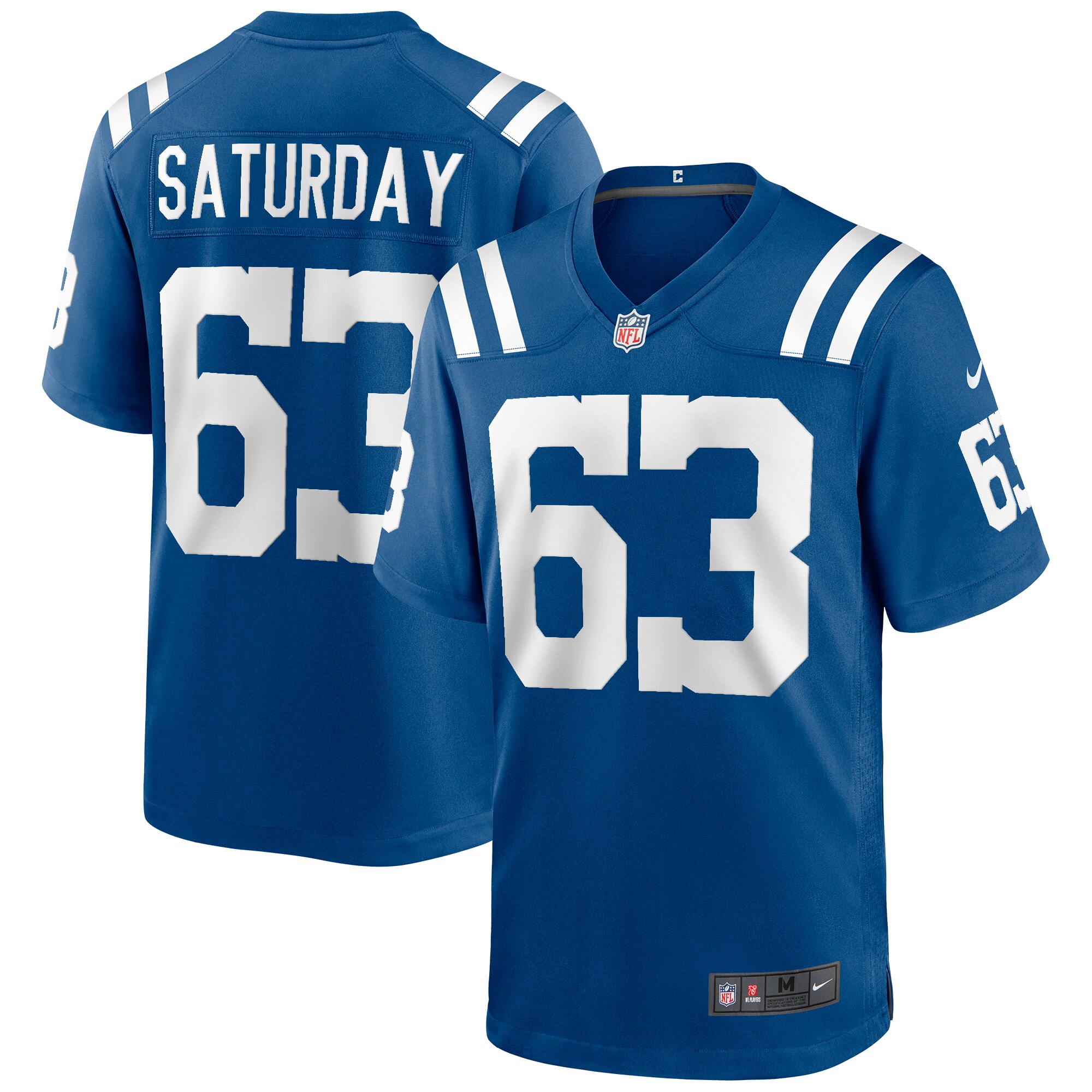 Jeff Saturday Indianapolis Colts Nike Game Retired Player Jersey - Royal - vstockx