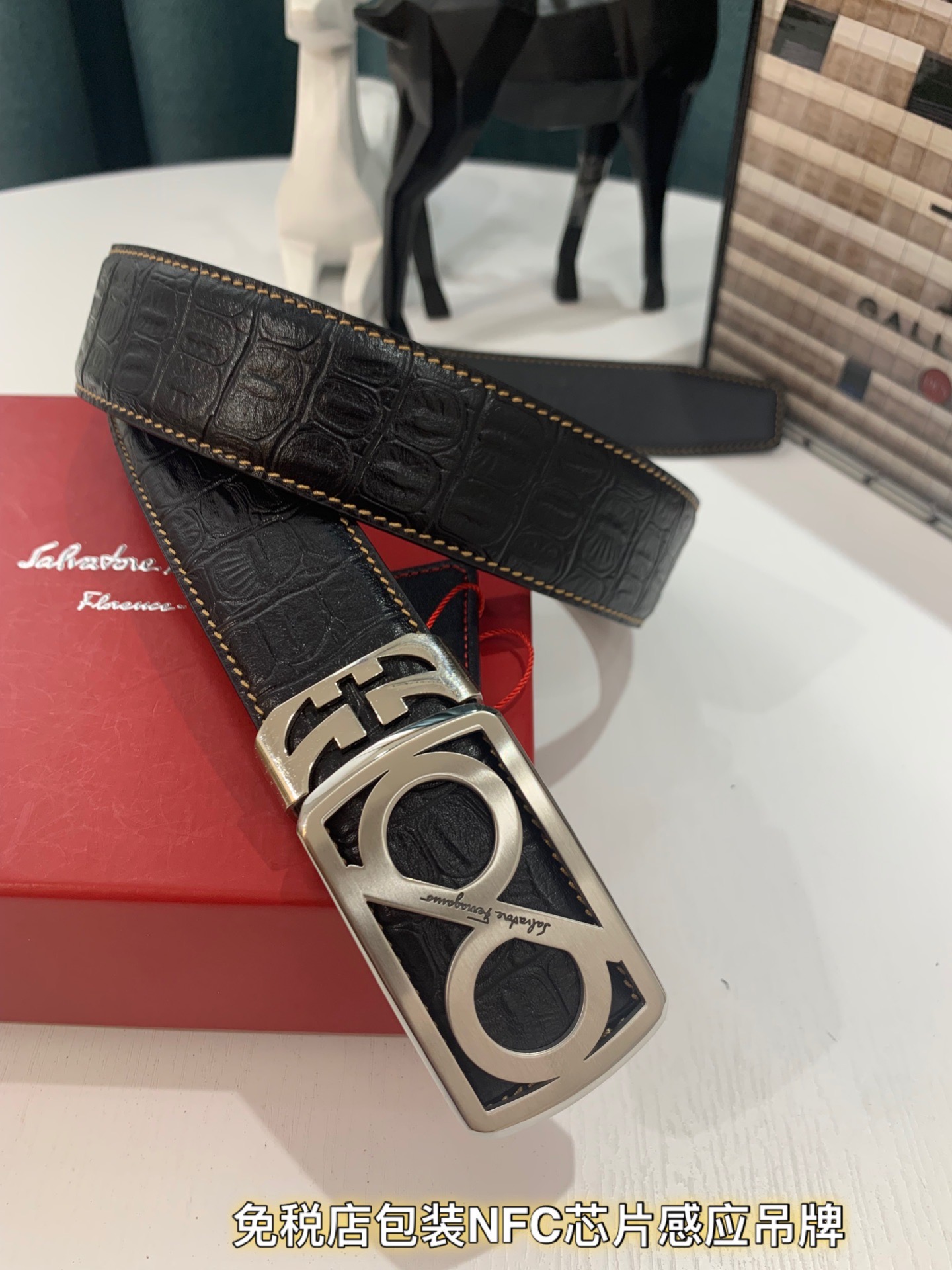 Streetwear Belt Ferragamo 319259 size:3.5cm - vstockx