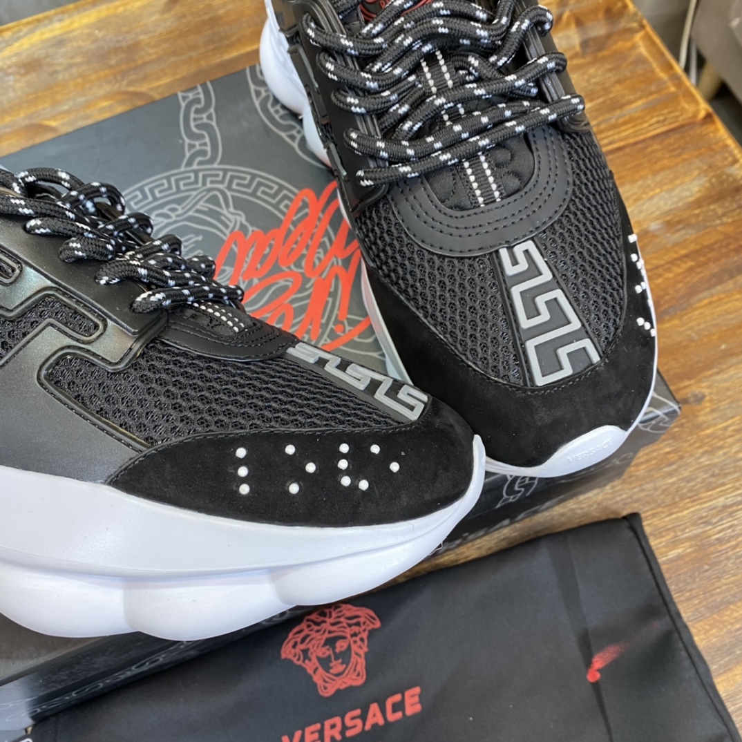 Versace Chain Reaction 2 Chainz Black - vstockx