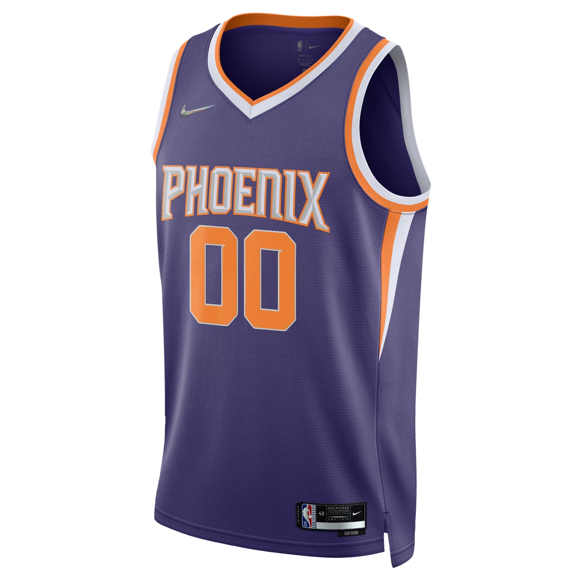 Phoenix Suns Nike 2021/22 Diamond Swingman Custom Jersey - Icon Edition - Purple - vstockx