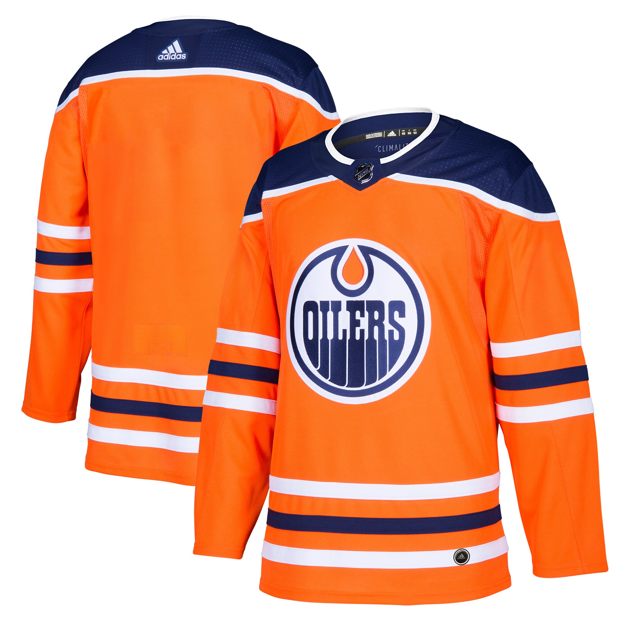 Edmonton Oilers adidas Home Authentic Blank Jersey - Orange - vstockx