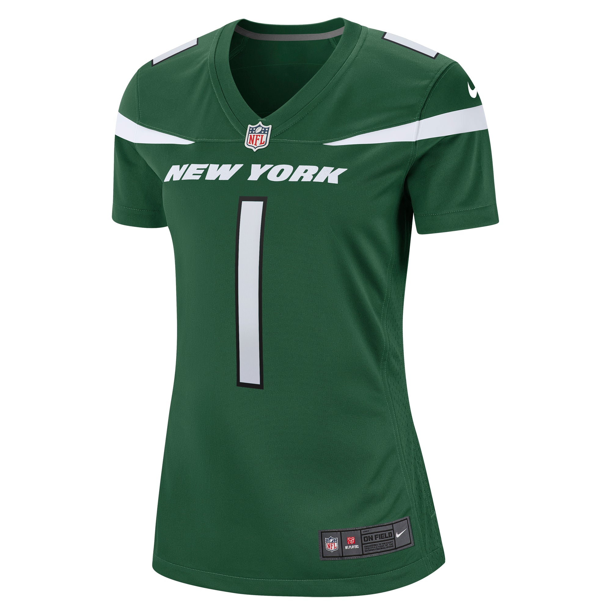 Women's Nike Number 1 Mom Gotham Green New York Jets Game Jersey - vstockx