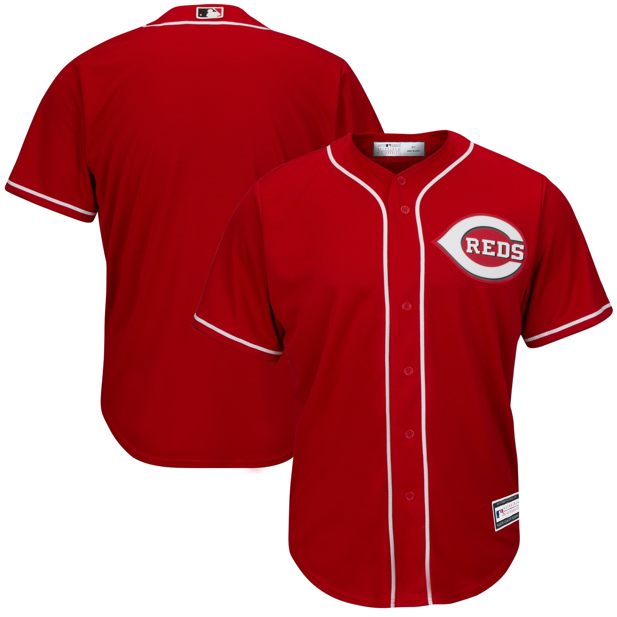 Cincinnati Reds Big & Tall Replica Team Jersey - Red - vstockx