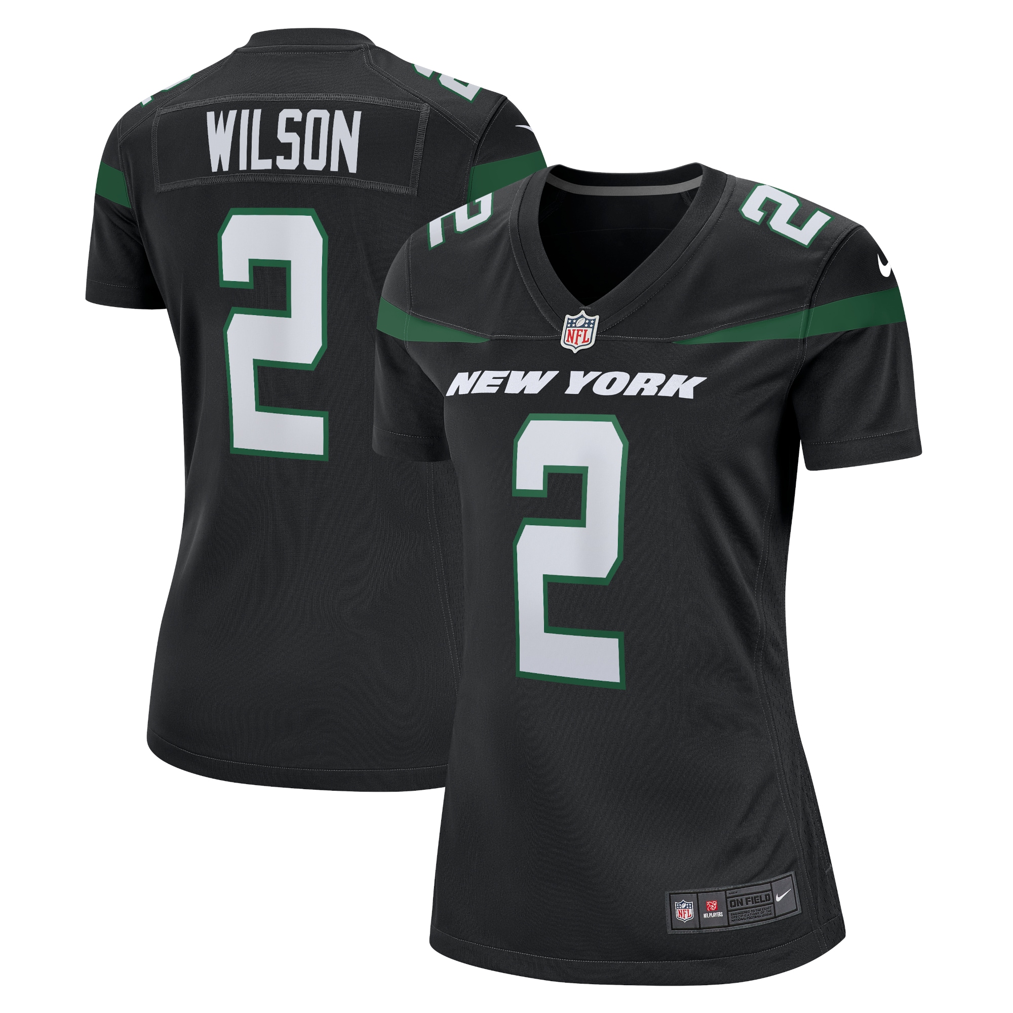 Zach Wilson New York Jets Nike Women's Player Jersey - Black - vstockx