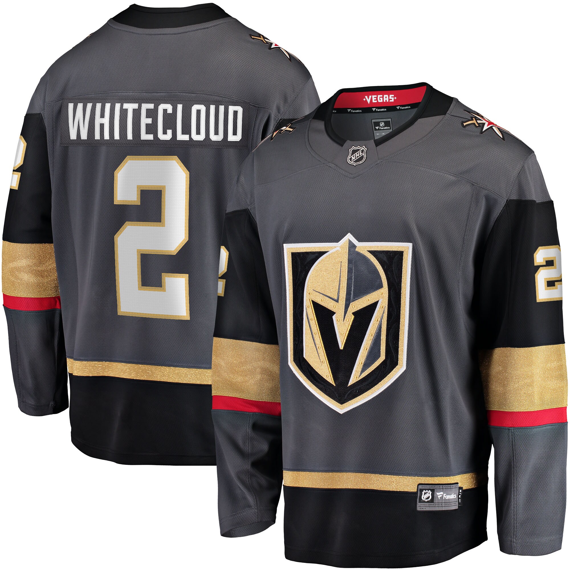 Zach Whitecloud Vegas Golden Knights Fanatics Branded Alternate Breakaway Jersey - Gray - vstockx