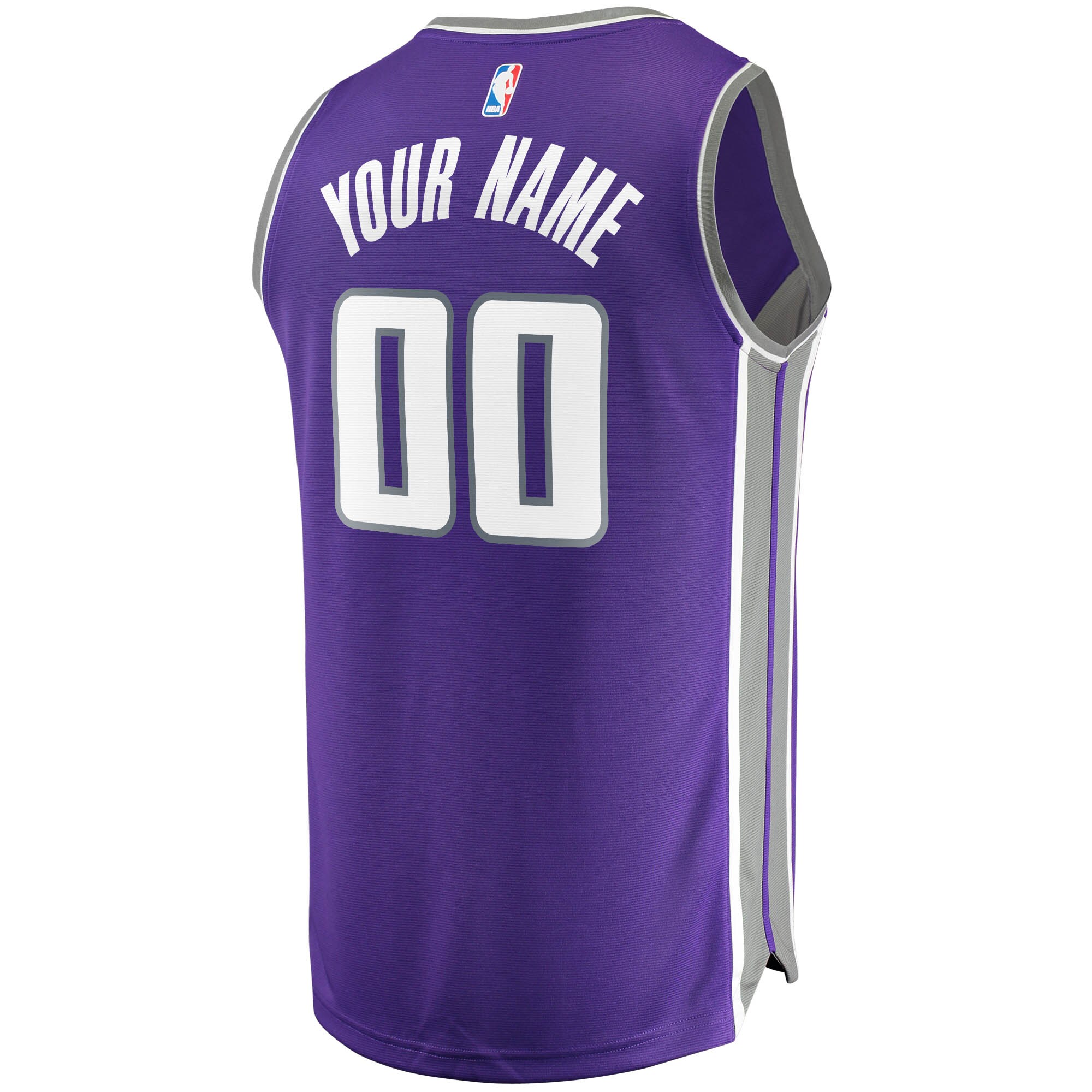 Sacramento Kings Fanatics Branded Fast Break Custom Replica Jersey Purple - Icon Edition - vstockx