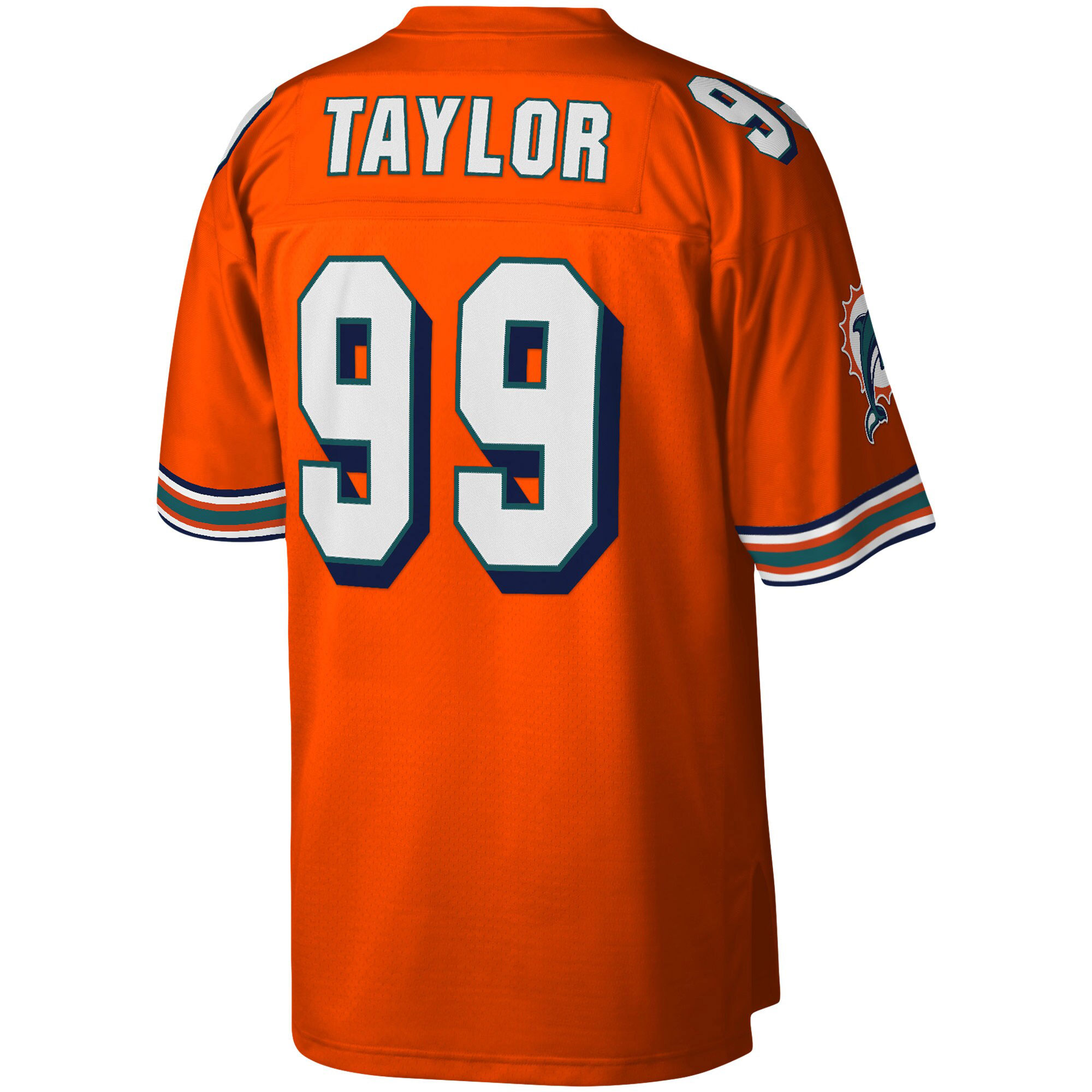 Jason Taylor Miami Dolphins Mitchell & Ness Big & Tall 2004 Retired Player Replica Jersey - Orange - vstockx