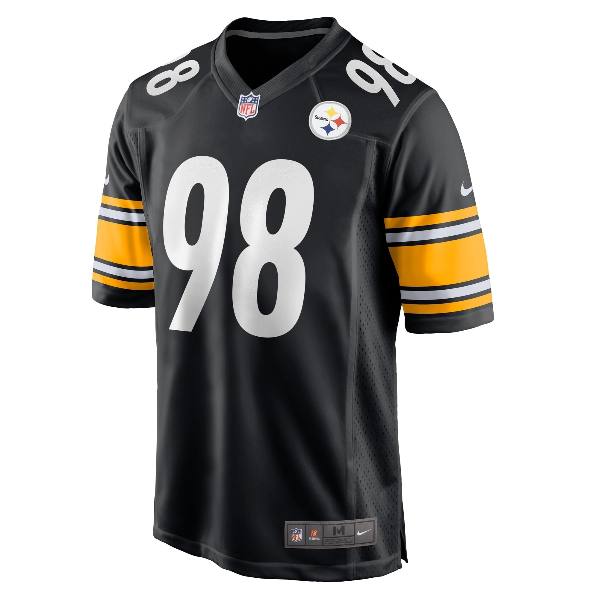 Men's Nike DeMarvin Leal Black Pittsburgh Steelers Game Player Jersey - vstockx