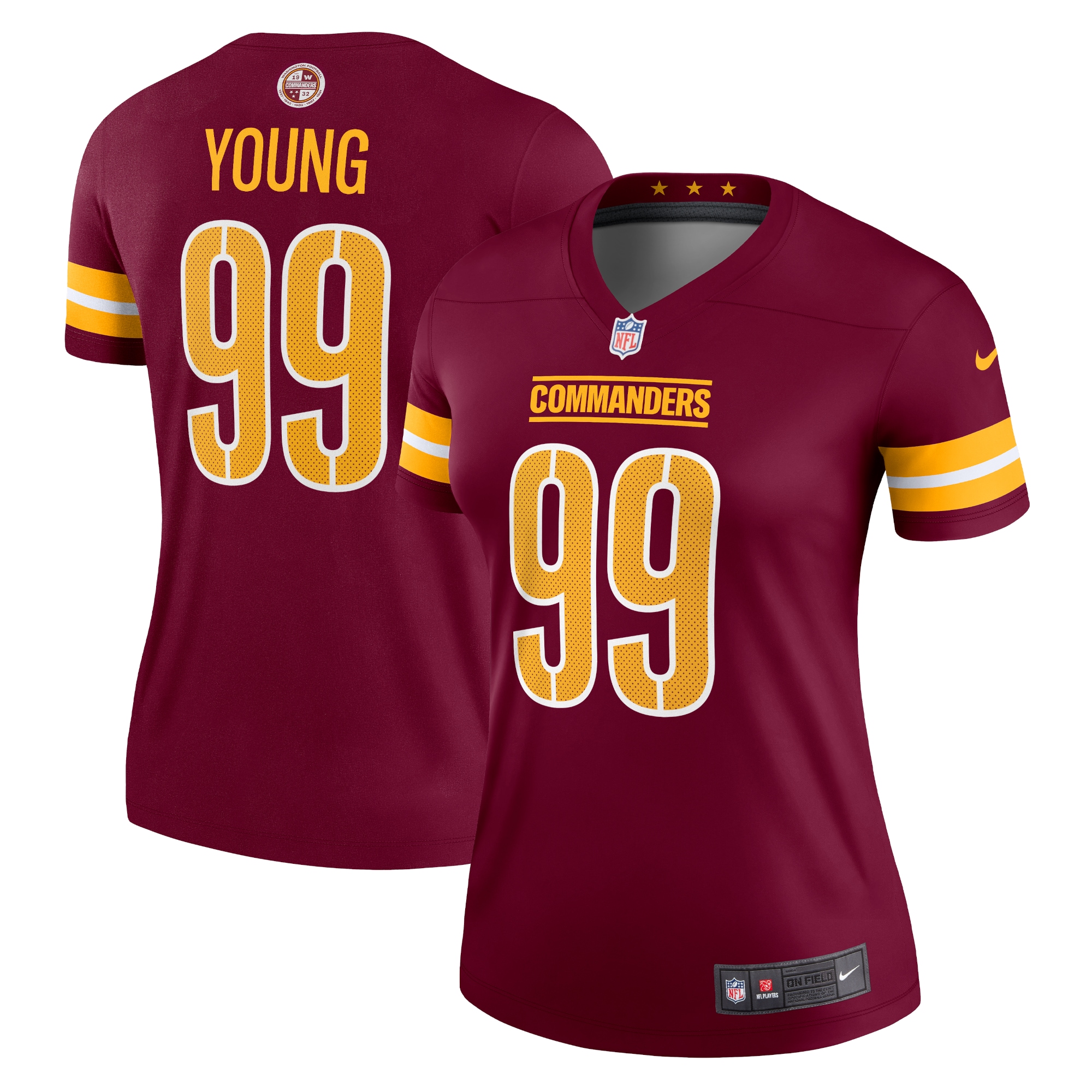 Chase Young Washington Commanders Nike Women's Legend Jersey - Burgundy - vstockx