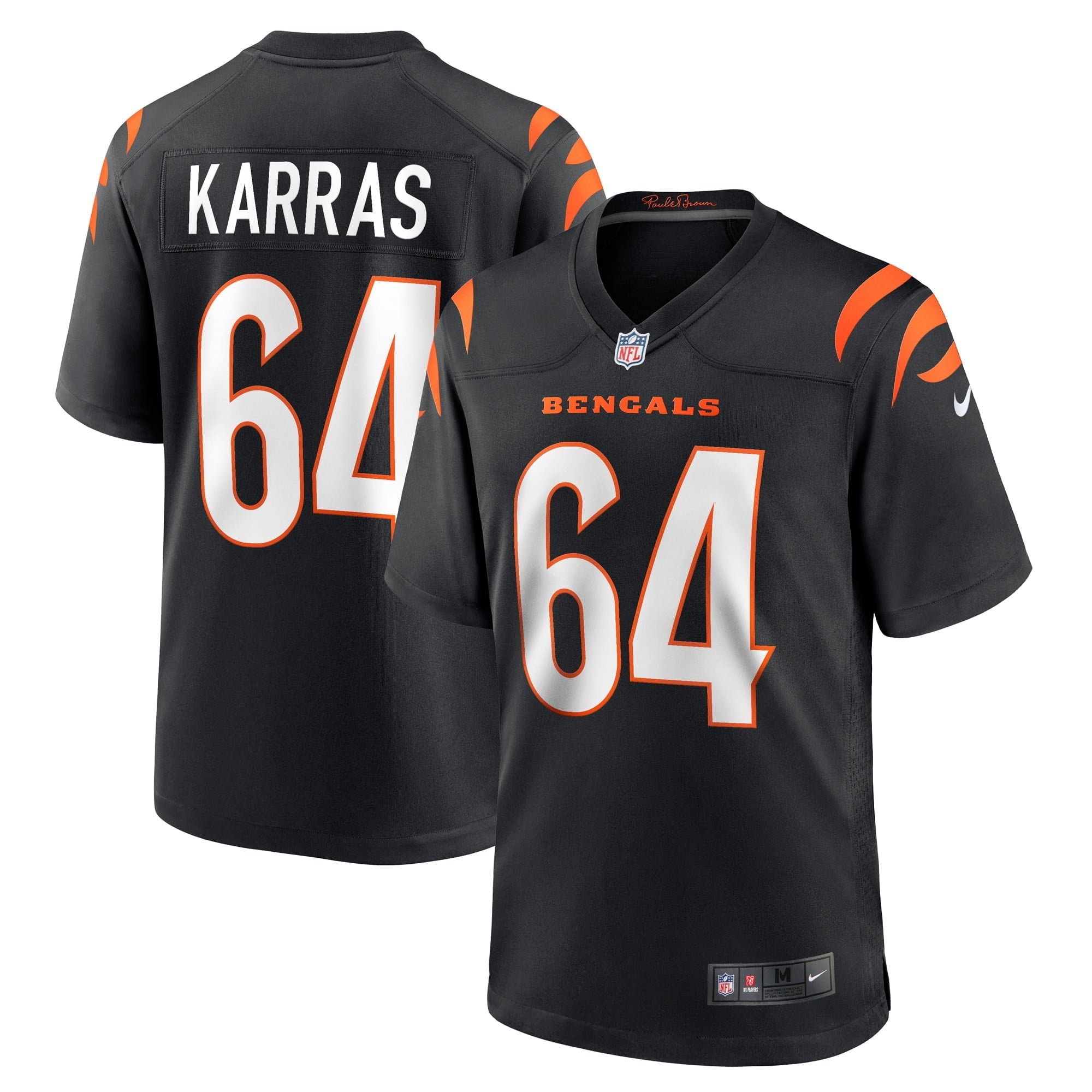 Men's Nike Ted Karras Black Cincinnati Bengals Game Player Jersey - vstockx