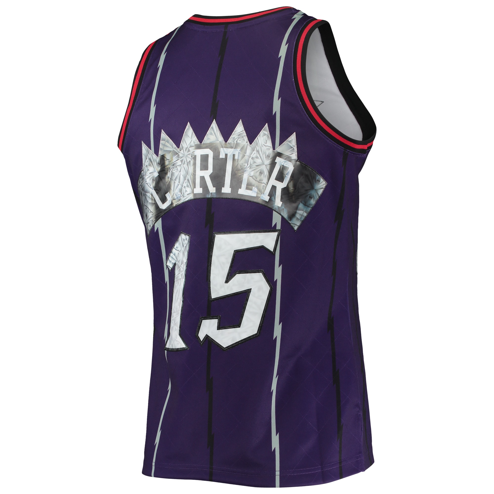 Vince Carter Toronto Raptors Mitchell & Ness 1996-97 Hardwood Classics NBA 75th Anniversary Diamond Swingman Jersey - Purple - vstockx
