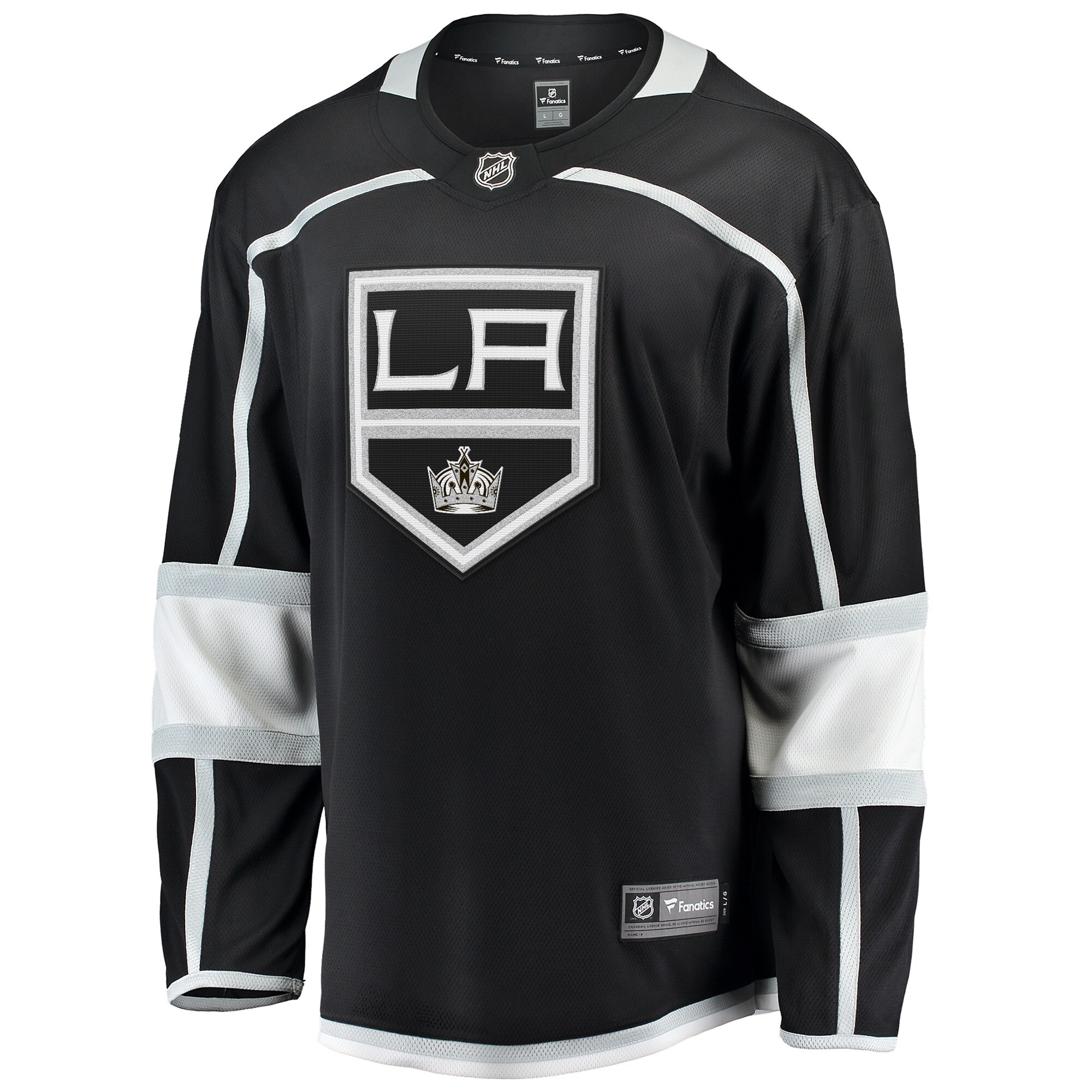 Los Angeles Kings Fanatics Branded 2020/21 Home Breakaway Jersey - Black - vstockx