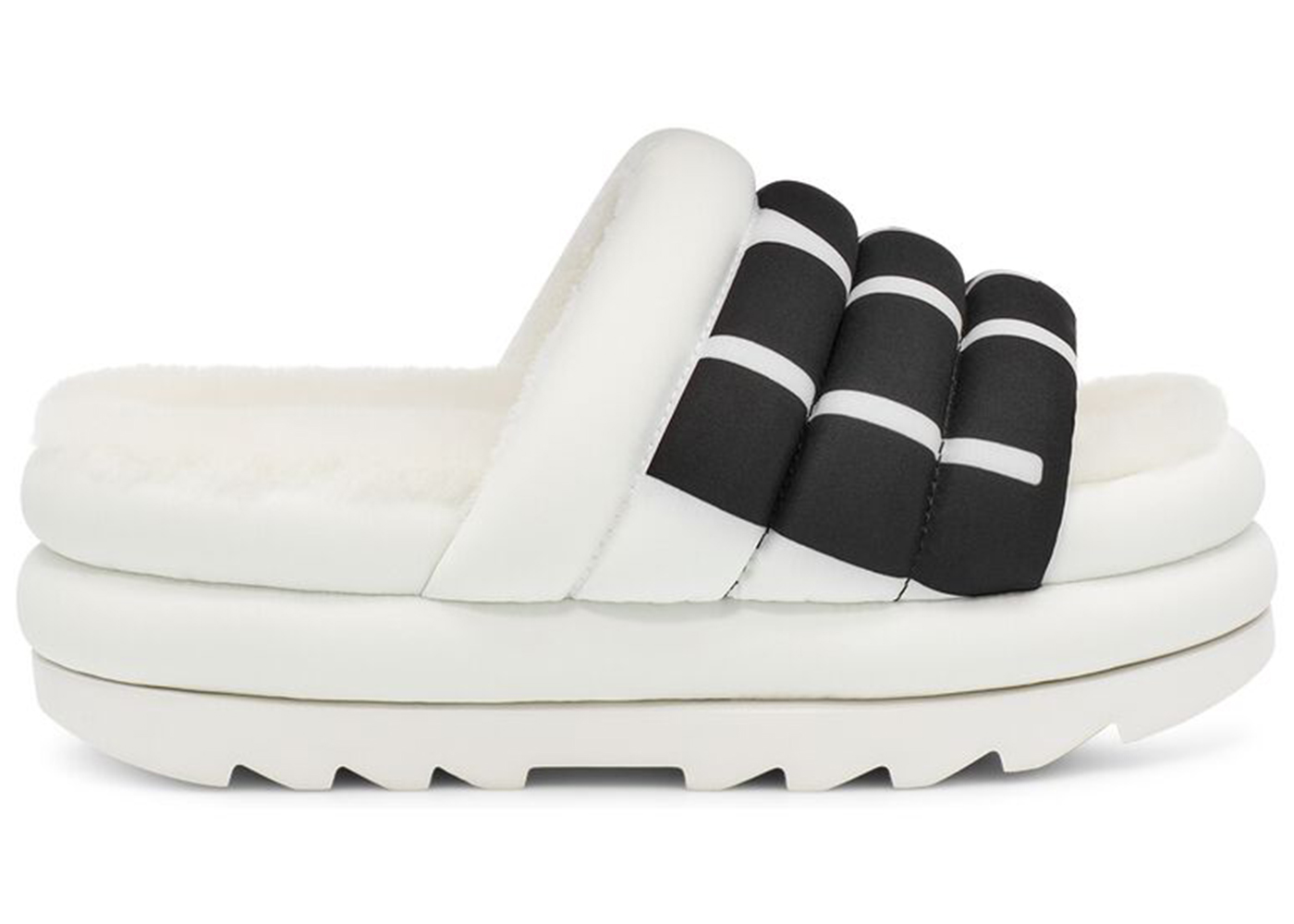 UGG Maxi Slide Logo White (Women's) - vstockx