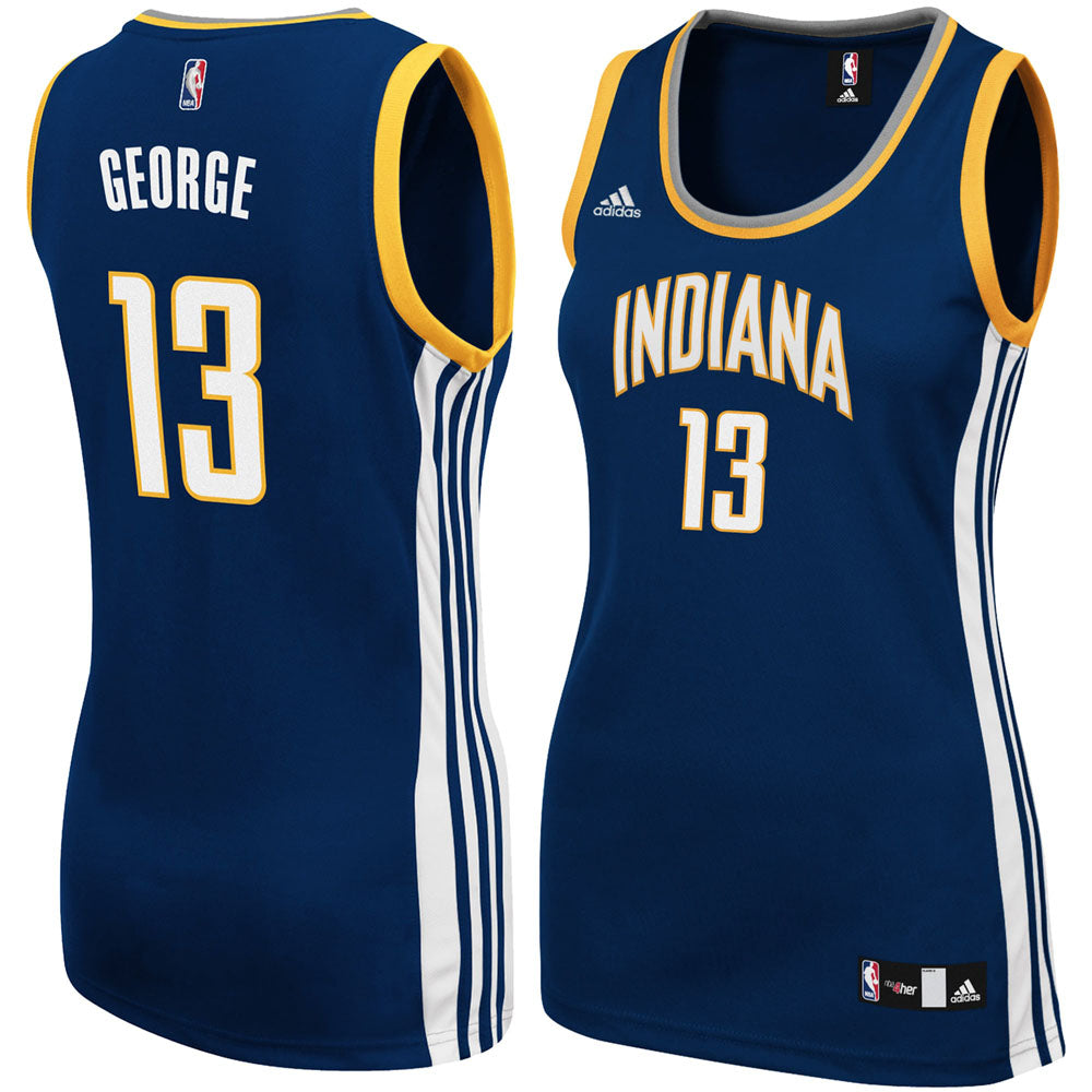 Women's Indiana Pacers Paul George City Edition Jersey - Navy - vstockx