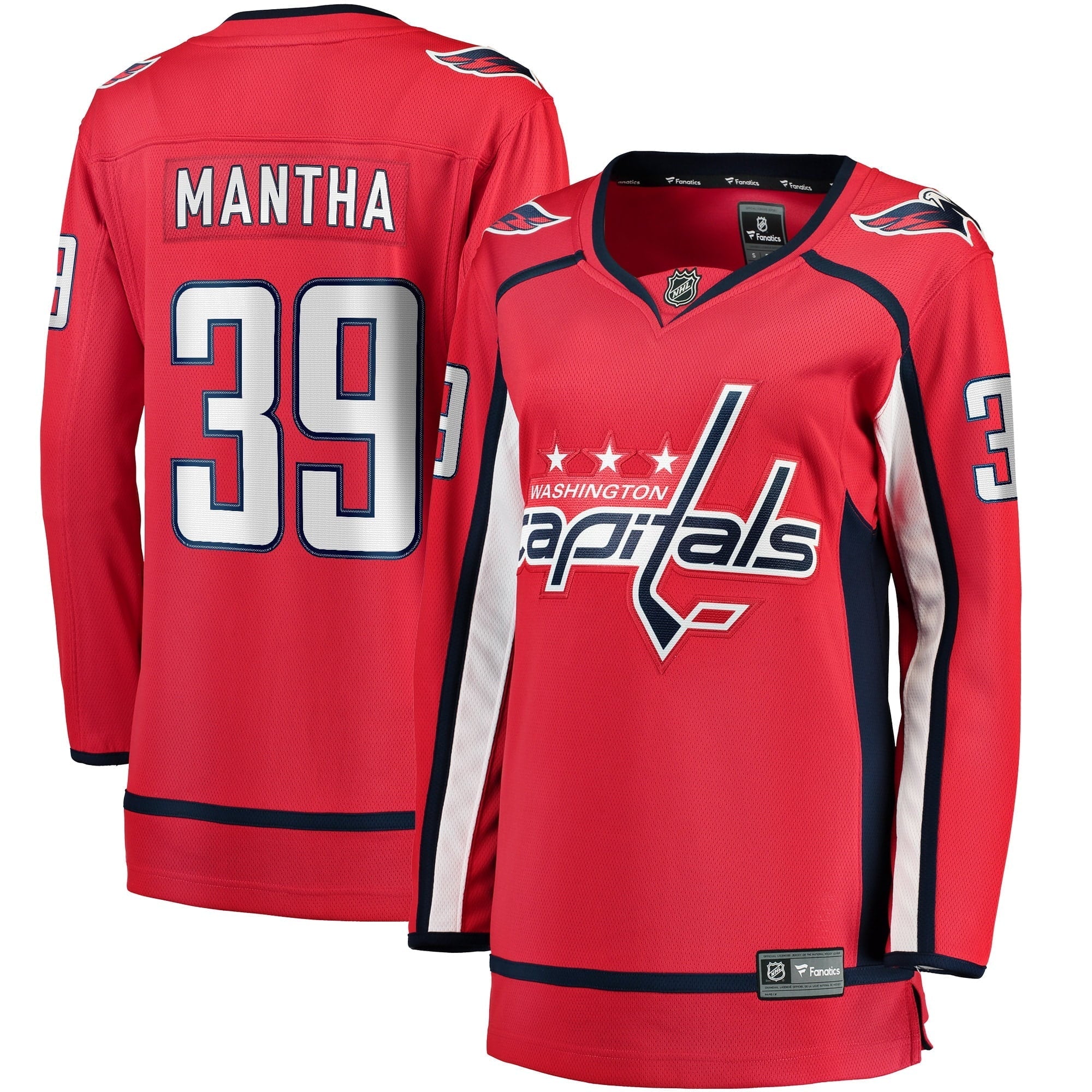 Women's Fanatics Branded Anthony Mantha Red Washington Capitals 2017/18 Home Breakaway Replica Jersey - vstockx