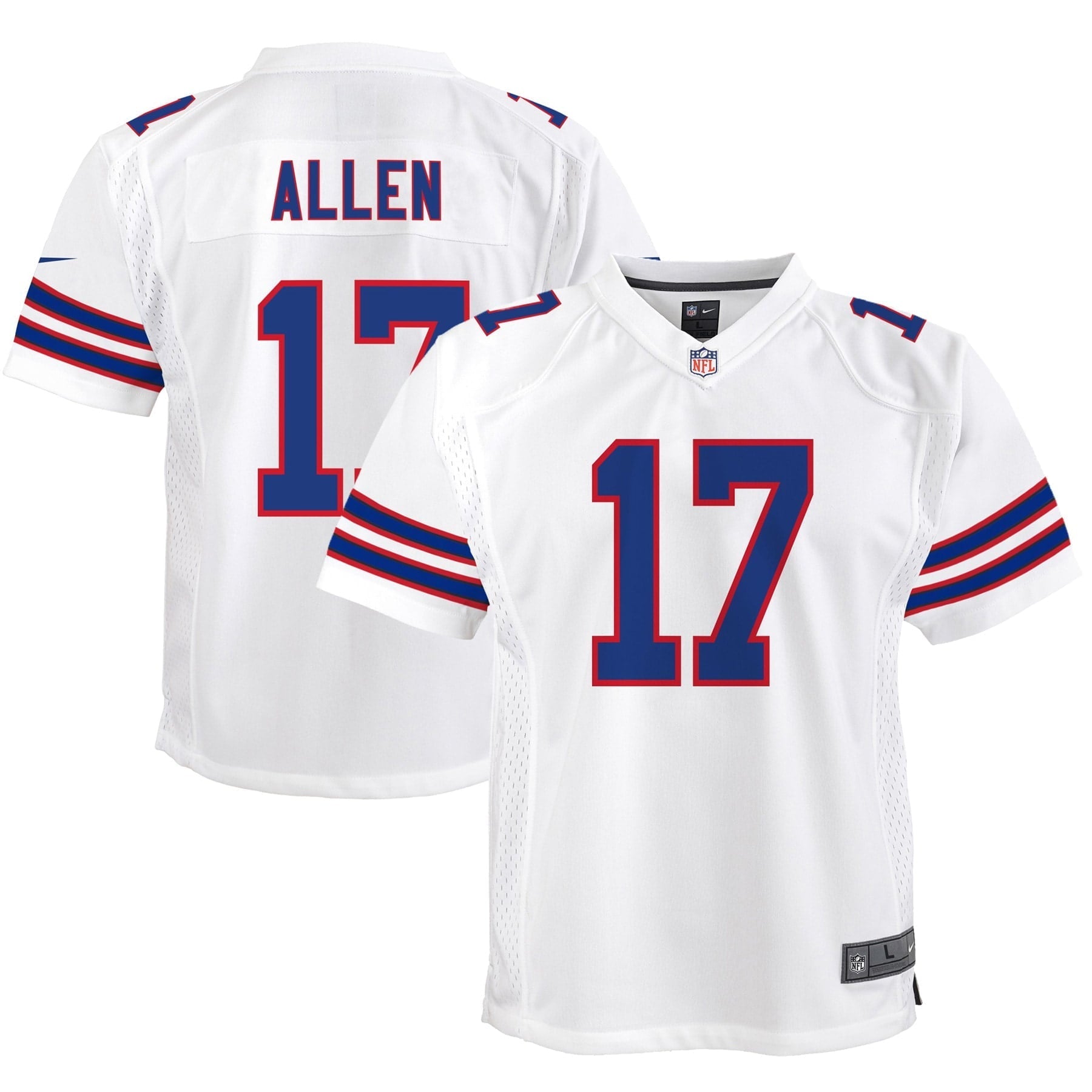 Youth Nike Josh Allen White Buffalo Bills Game Jersey - vstockx