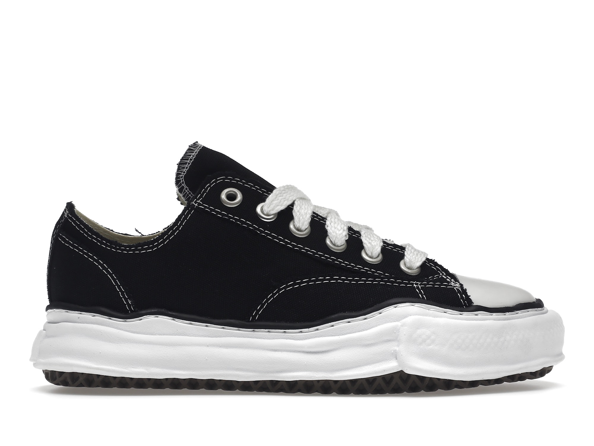 Maison Maison Mihara Yasuhiro Peterson OG Sole Canvas Low Black - vstockx