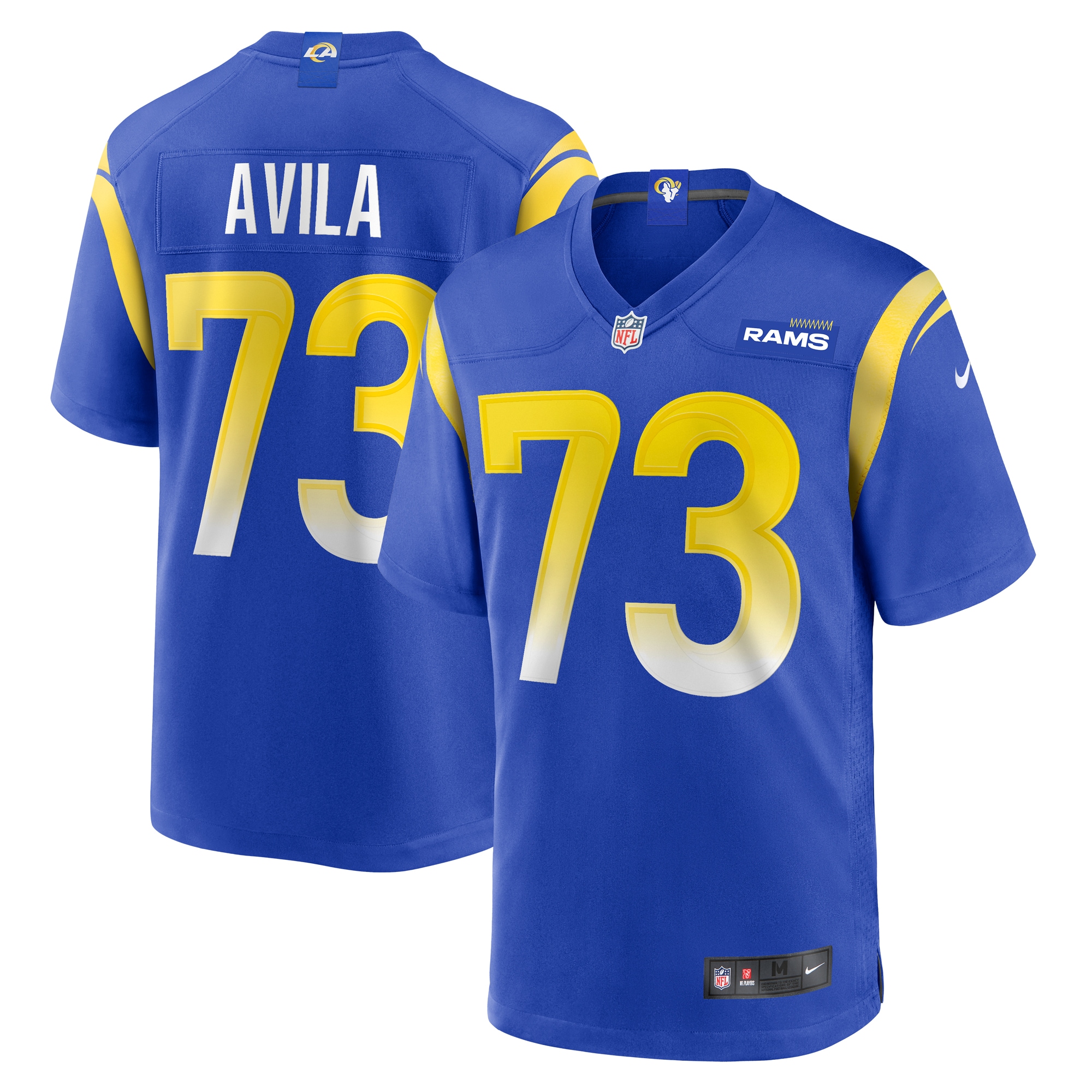 Steve Avila Los Angeles Rams Nike Home Game Jersey - Royal - vstockx