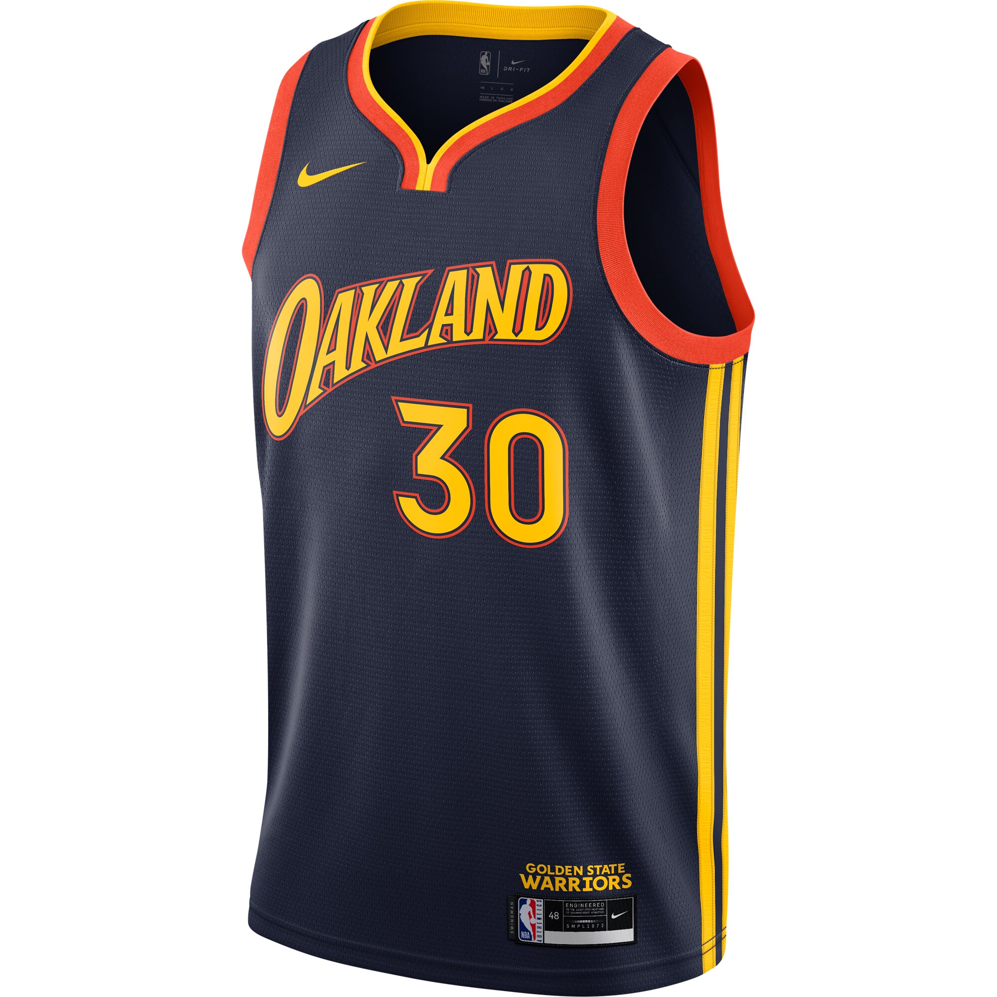 Stephen Curry Golden State Warriors Nike 2020/21 Swingman Player Jersey Navy - City Edition - vstockx