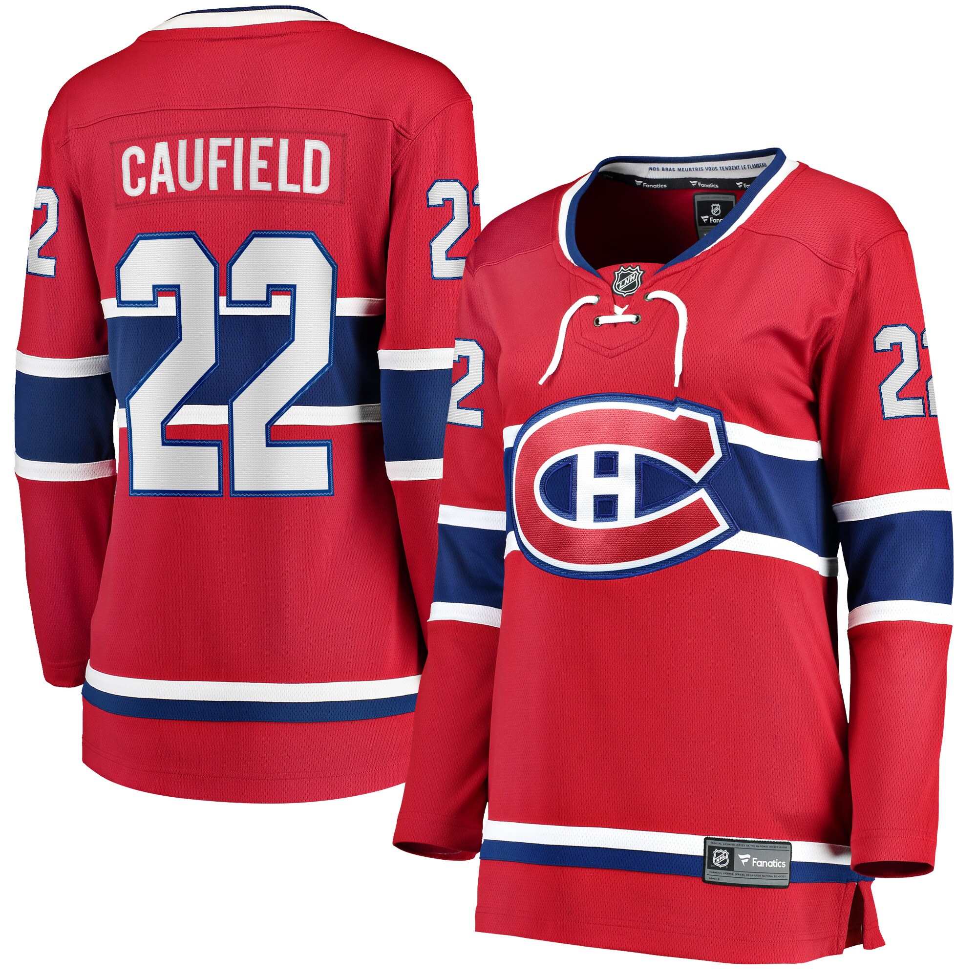 Cole Caufield Montreal Canadiens Fanatics Branded Women's 2017/18 Home Breakaway Replica Jersey - Red - vstockx