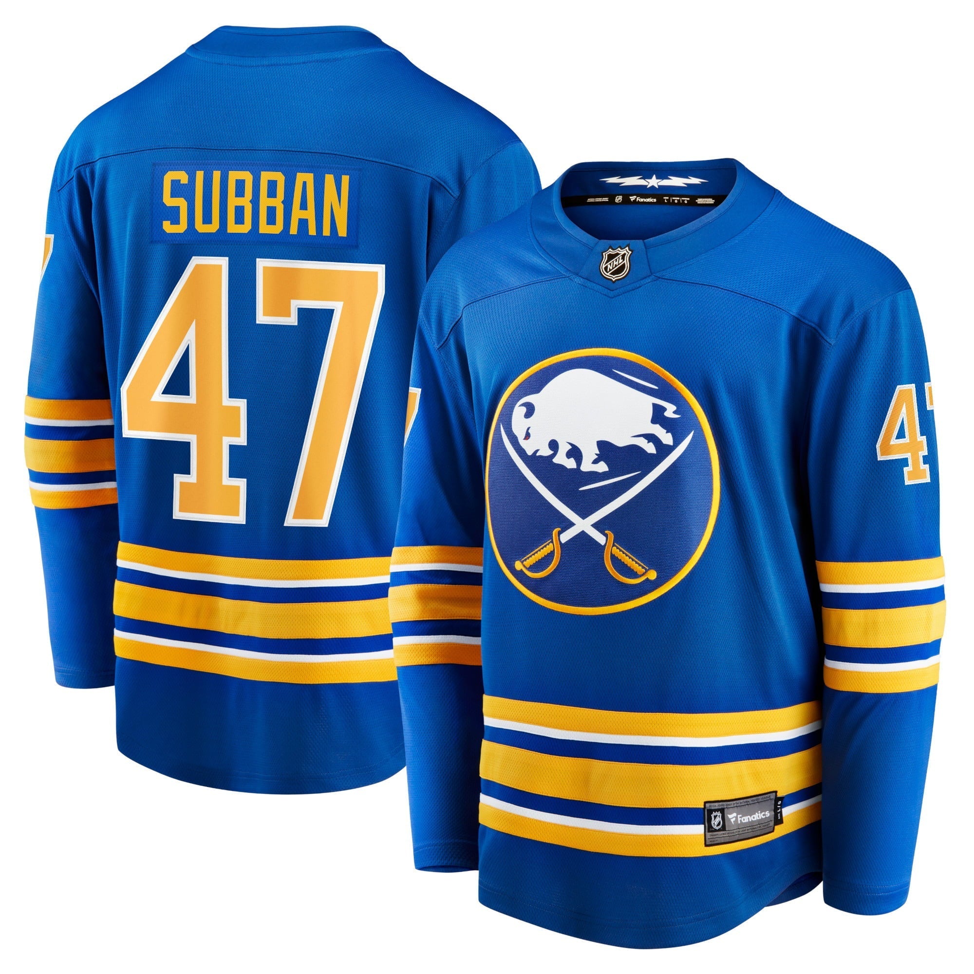 Men's Fanatics Branded Malcolm Subban Royal Buffalo Sabres Home Breakaway Player Jersey - vstockx