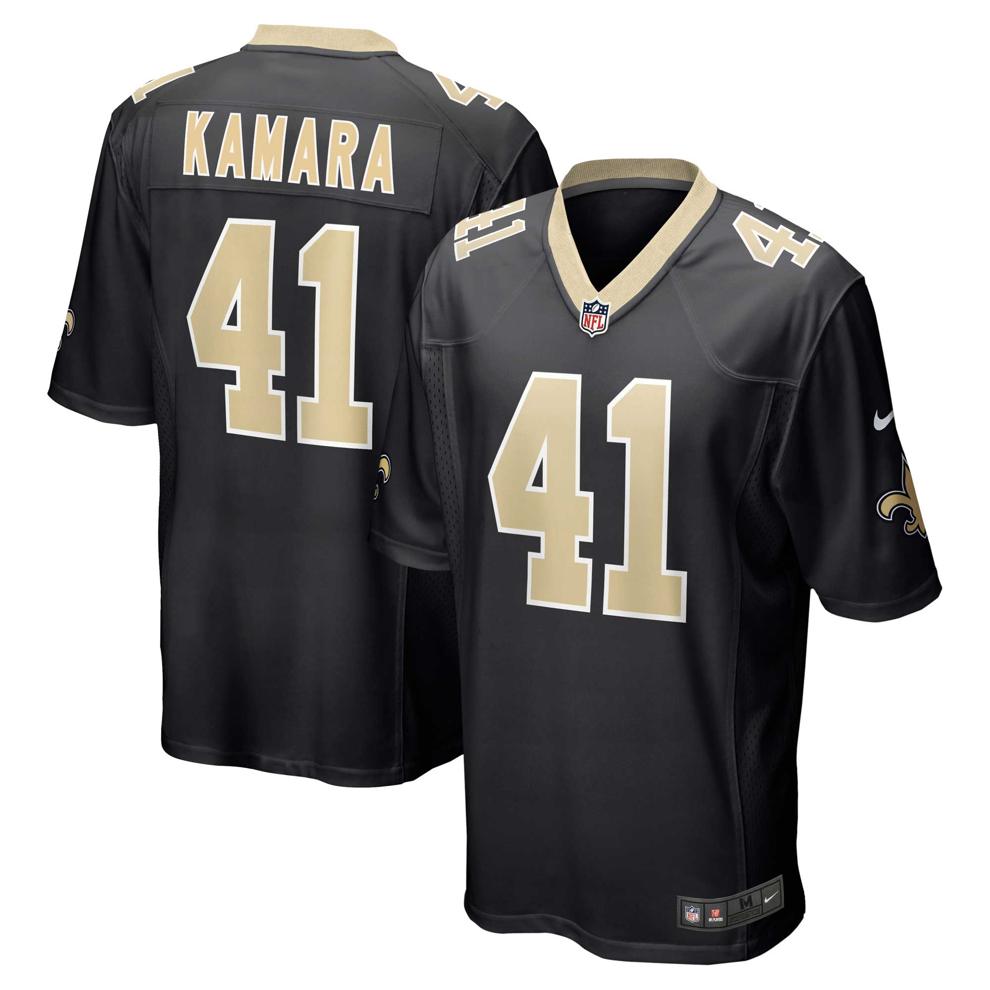 Alvin Kamara New Orleans Saints Nike Game Jersey - Black - vstockx