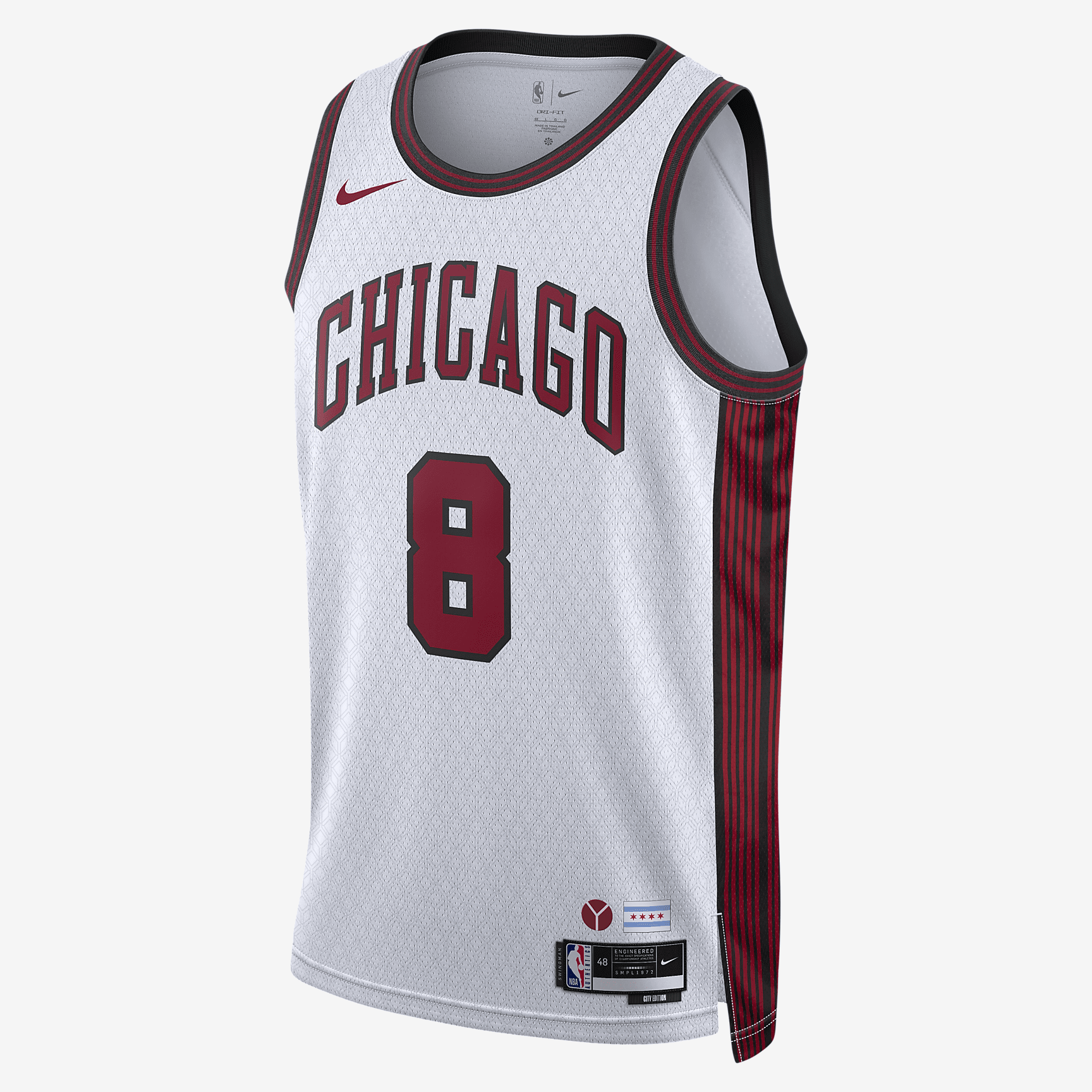 Zach Lavine Chicago Bulls City Edition Nike Dri-FIT NBA Swingman Jersey - White - vstockx