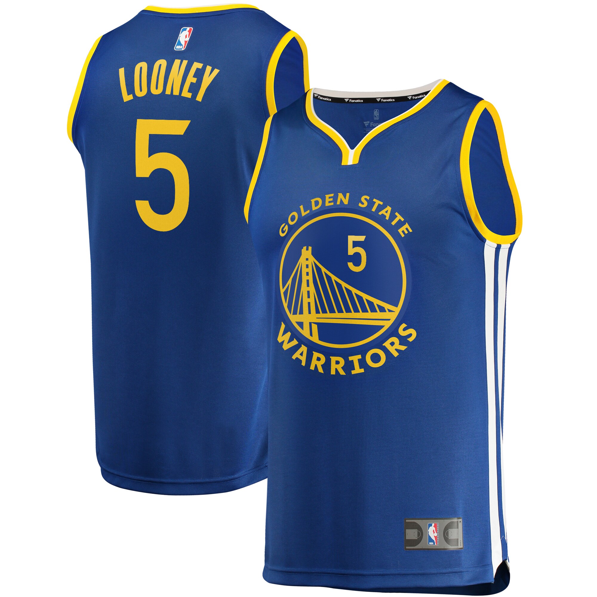 Kevon Looney Golden State Warriors Fanatics Branded Fast Break Replica Player Team Jersey - Icon Edition - Royal - vstockx
